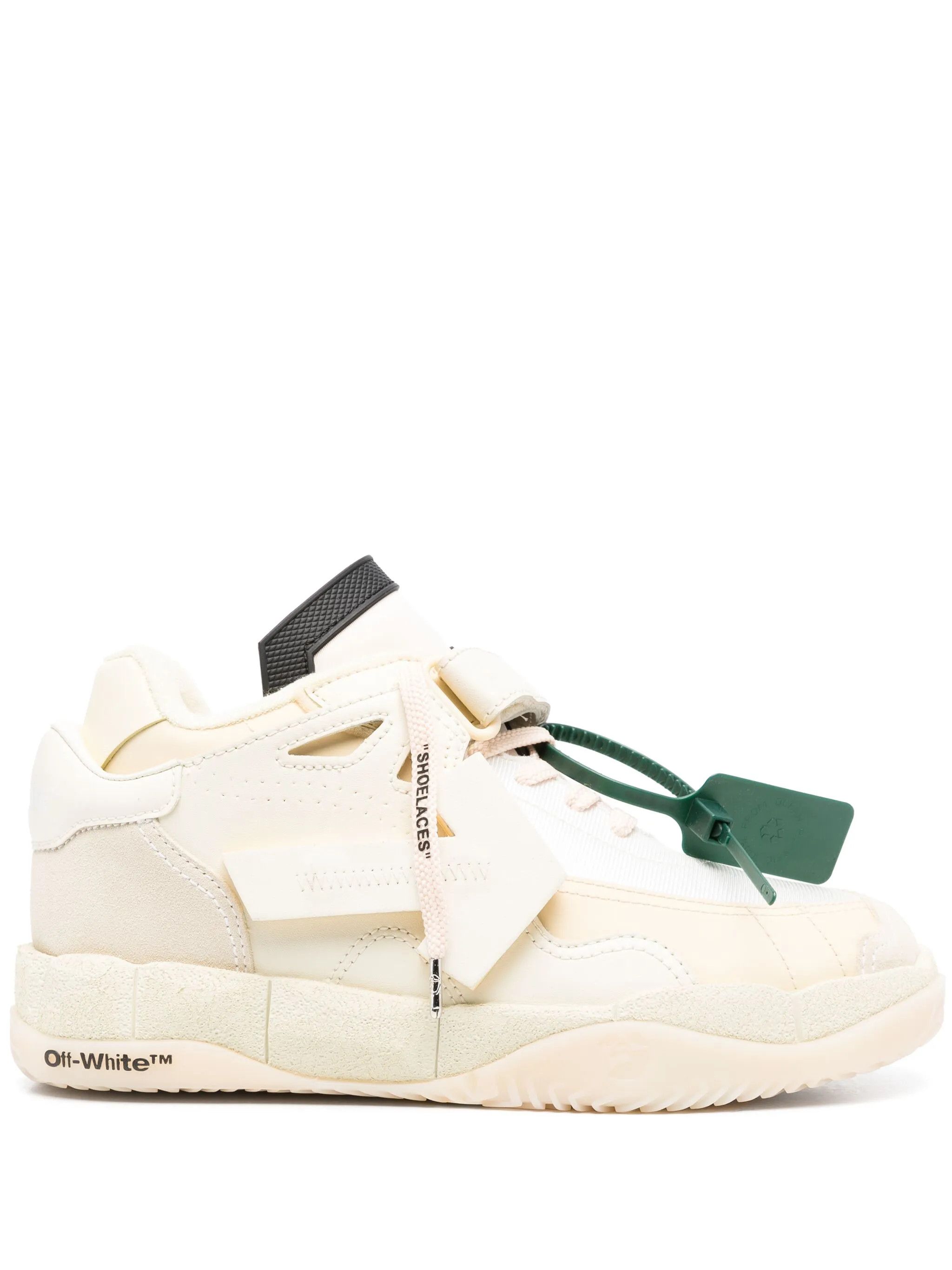 Off-White o1gr1nt0425 Puzzle Couture Low-Top Sneakers in Off White Size US 6 / EU 39 - 1 Thumbnail