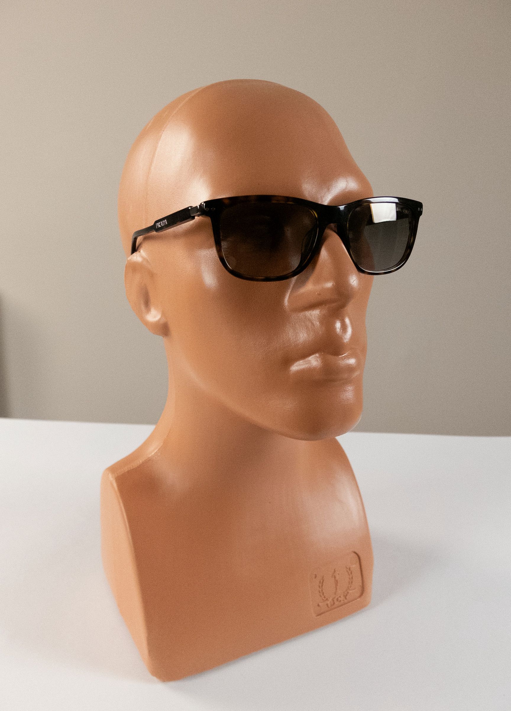 Prada PRADA cedar brown tortoise shell square frame sunglasses Size ONE SIZE - 3 Thumbnail