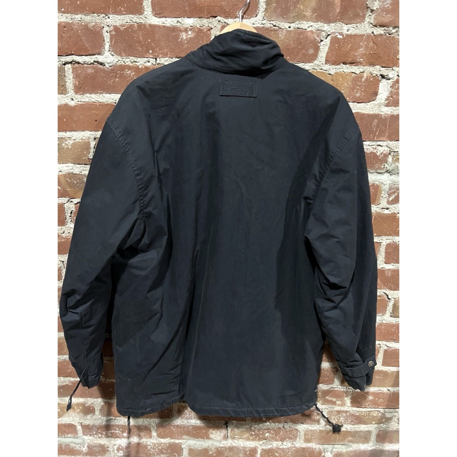 Ralph Lauren VINTAGE Ralph Lauren Polo Sport Jacket Mens M Black Zip Up Logo Y2K Sports Coat Overcoat All Seasons Short Stand-Up Collar Mid-Length Size US M / EU 48-50 / 2 - 4 Thumbnail