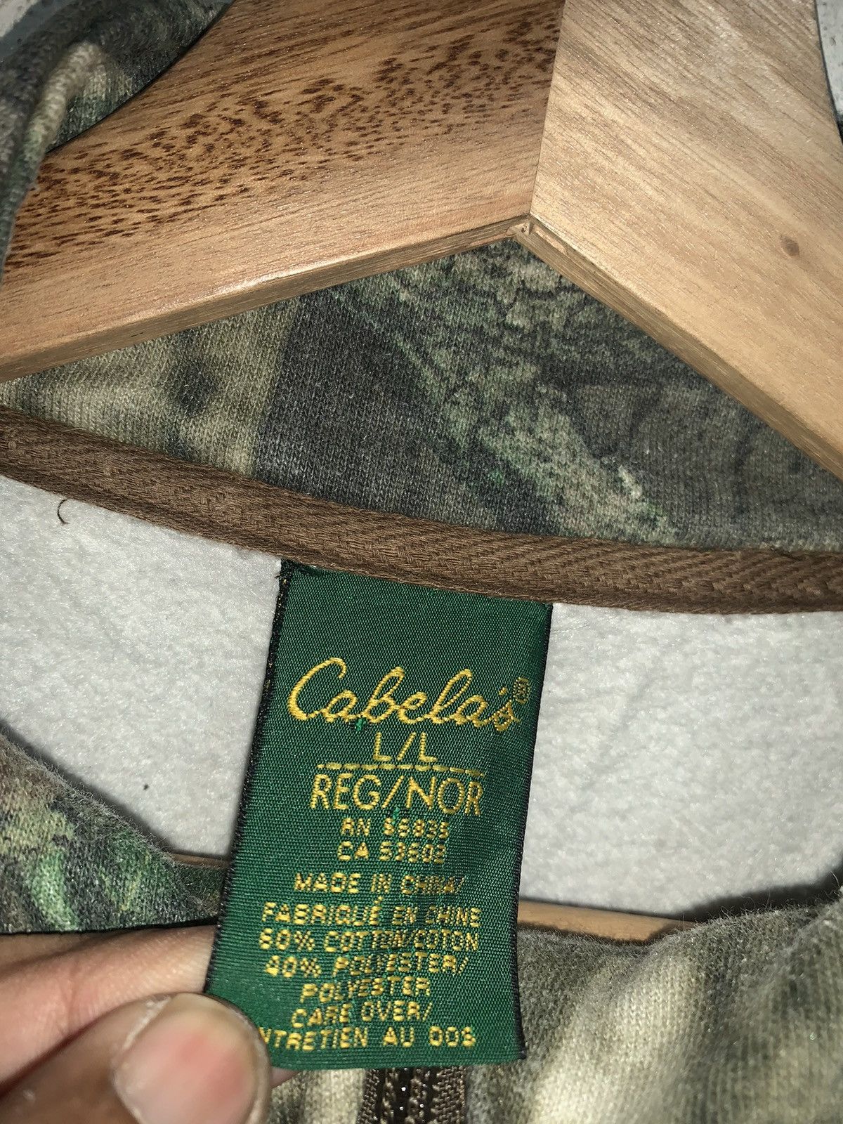 Cabelas × Realtree × Vintage Vintage 90’s Cabela’s Realtree half zipper Size US L / EU 52-54 / 3 - 2 Thumbnail