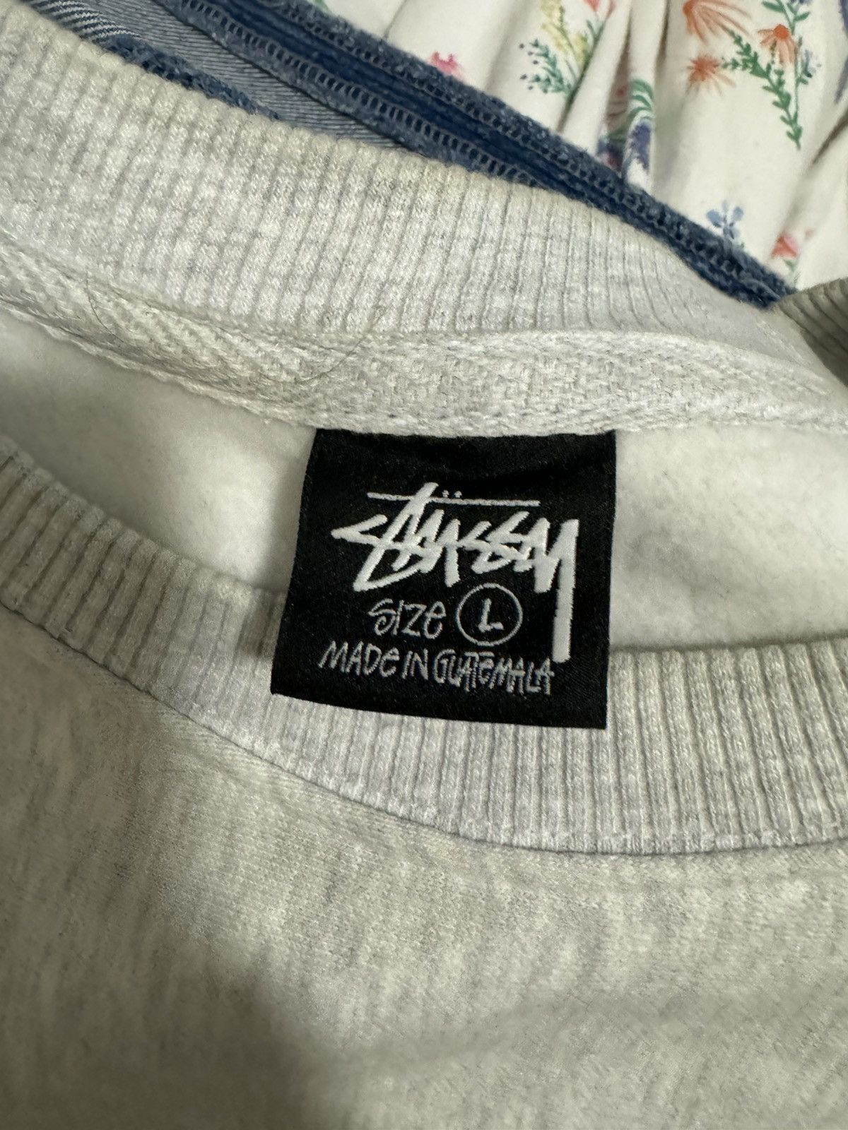 Stussy Stussy Crewneck Paris grey Size US L / EU 52-54 / 3 - 4 Thumbnail