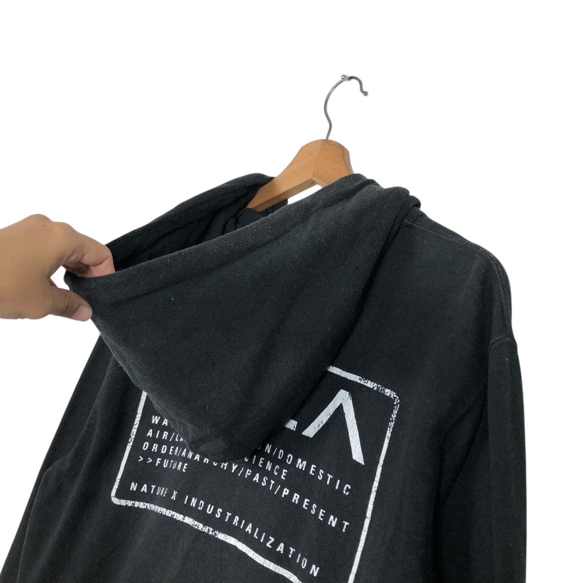 Japanese Brand 📌Vintage Hoodie Zipper Sweater Rvca Big Logo Spell Out Size US S / EU 44-46 / 1 - 11 Thumbnail