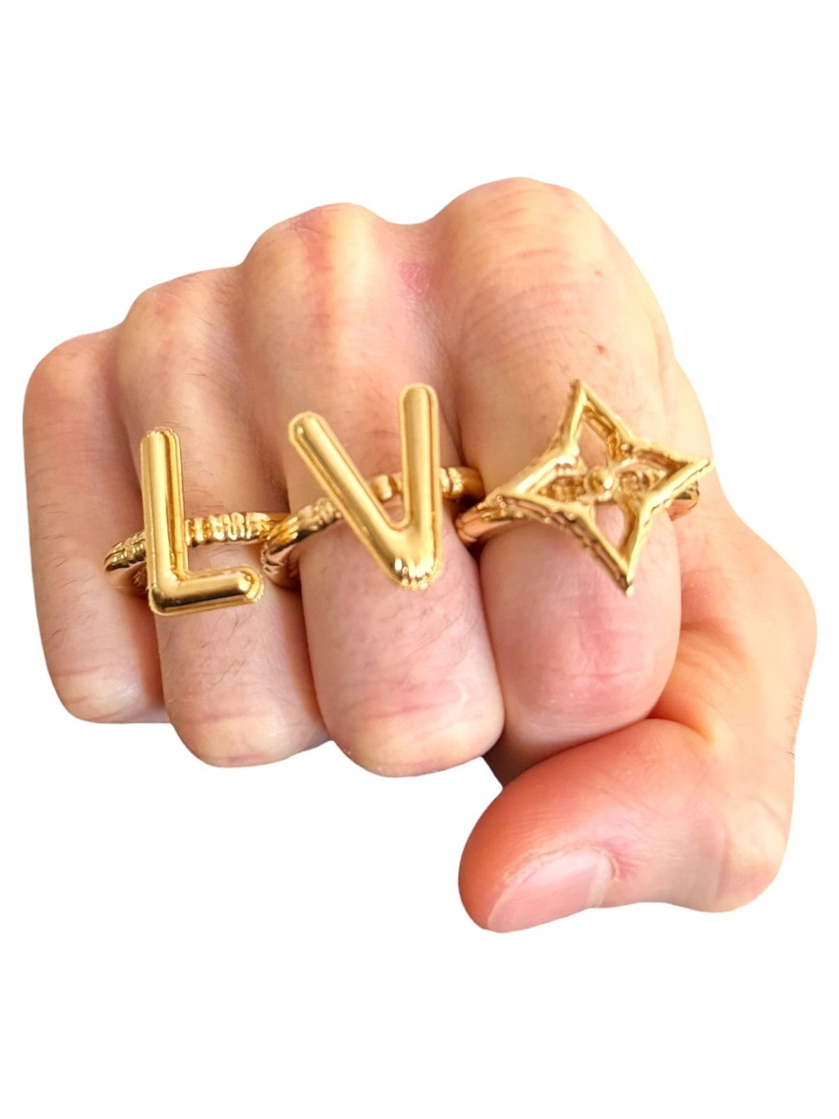 Louis Vuitton Virgil Balloon LV Logo Rings Size ONE SIZE - 1 Thumbnail