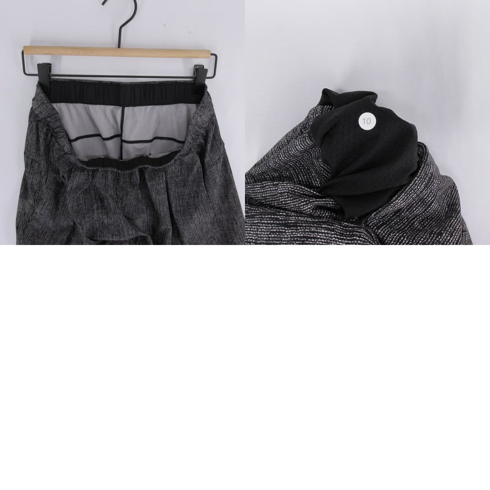 Lululemon Lululemon Joggers Womens 10 Black Print Lightweight Texture Pleated Go City And model Size 32" / US 10 / IT 46 - 8 Thumbnail