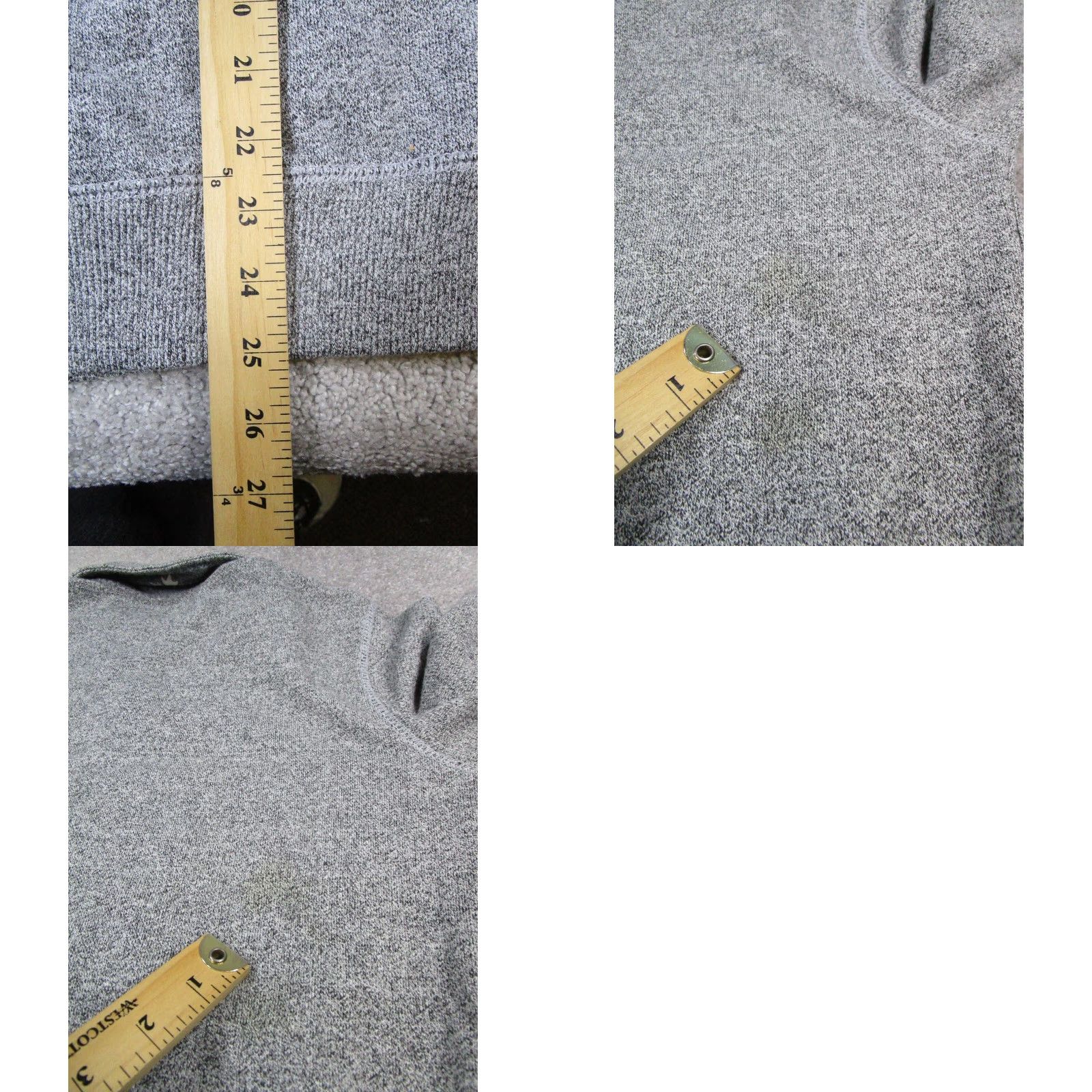 Roots VINTAGE Roots Sweater Womens XS Gray Cotton Blend Fleece Pullover Semi-Quarter Zip Casual Size XS / US 0-2 / IT 36-38 - 8 Thumbnail