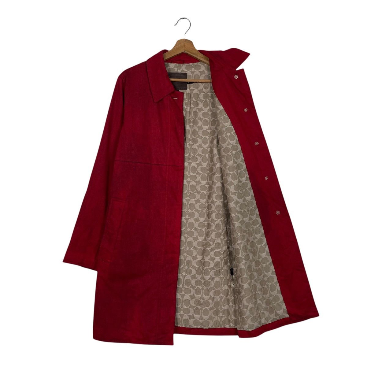 Coach Coach Red Women Trenchcoat Size M / US 6-8 / IT 42-44 - 9 Thumbnail