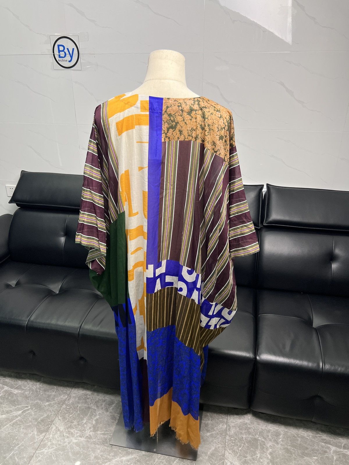Dries Van Noten Dries Van Noten SS23 Patchwork Print Kaftan Dress Size ONE SIZE - 6 Thumbnail