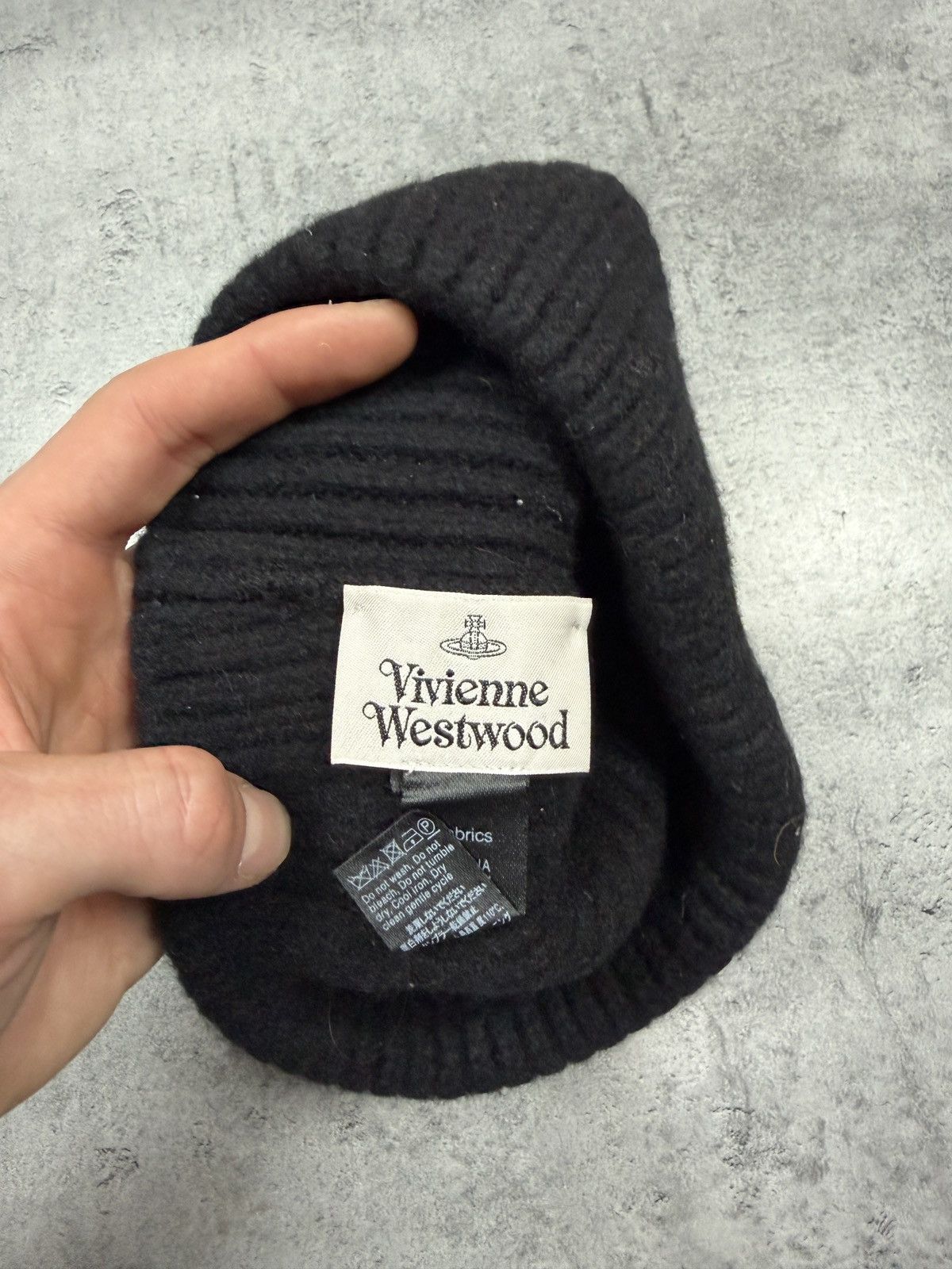 Vivienne Westwood vivienne westwood Sporty logo embroidered wool knit beanie Size ONE SIZE - 2 Thumbnail