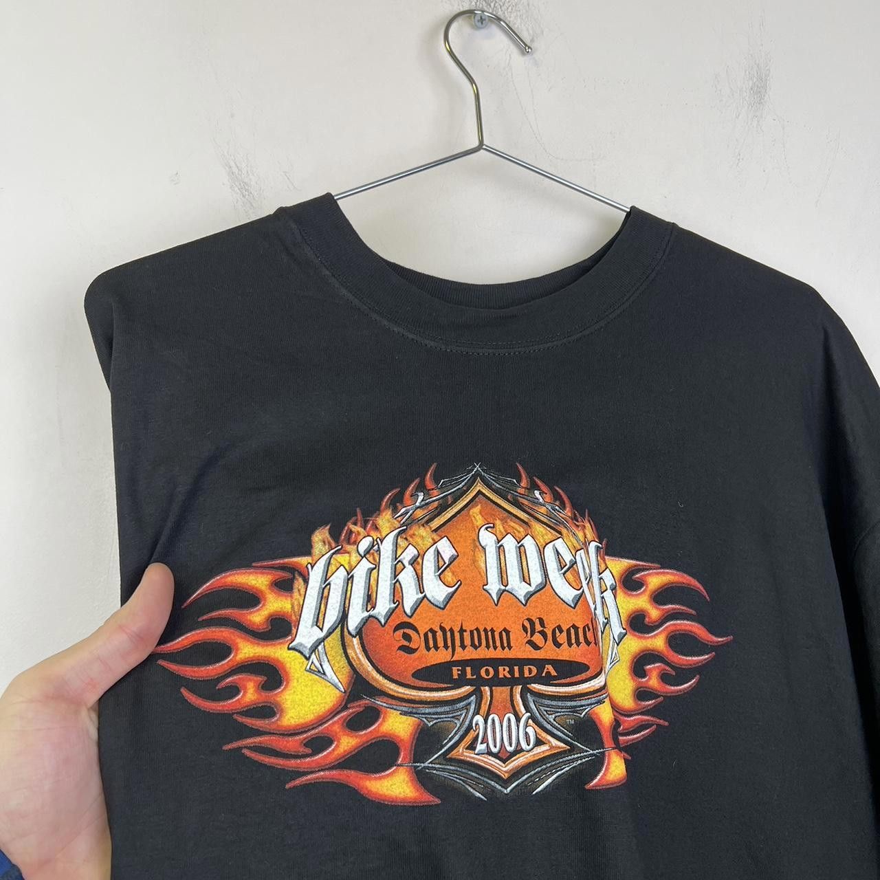 Designer 2006 Daytona Beach Bike Week T-Shirt - Black Skull Design Size US XL / EU 56 / 4 - 3 Thumbnail