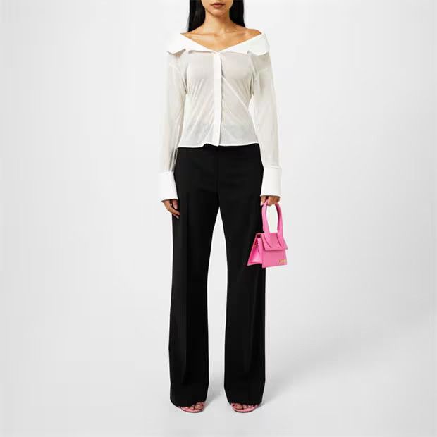 Jacquemus o1g2r1mq1024 Brezza Shirt in White Size XS / US 0-2 / IT 36-38 - 6 Thumbnail