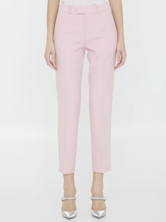 Burberry BURBERRY Women Straight Pants 8082792 PINK Size 25" / US 0 / IT 36 - 1 Thumbnail