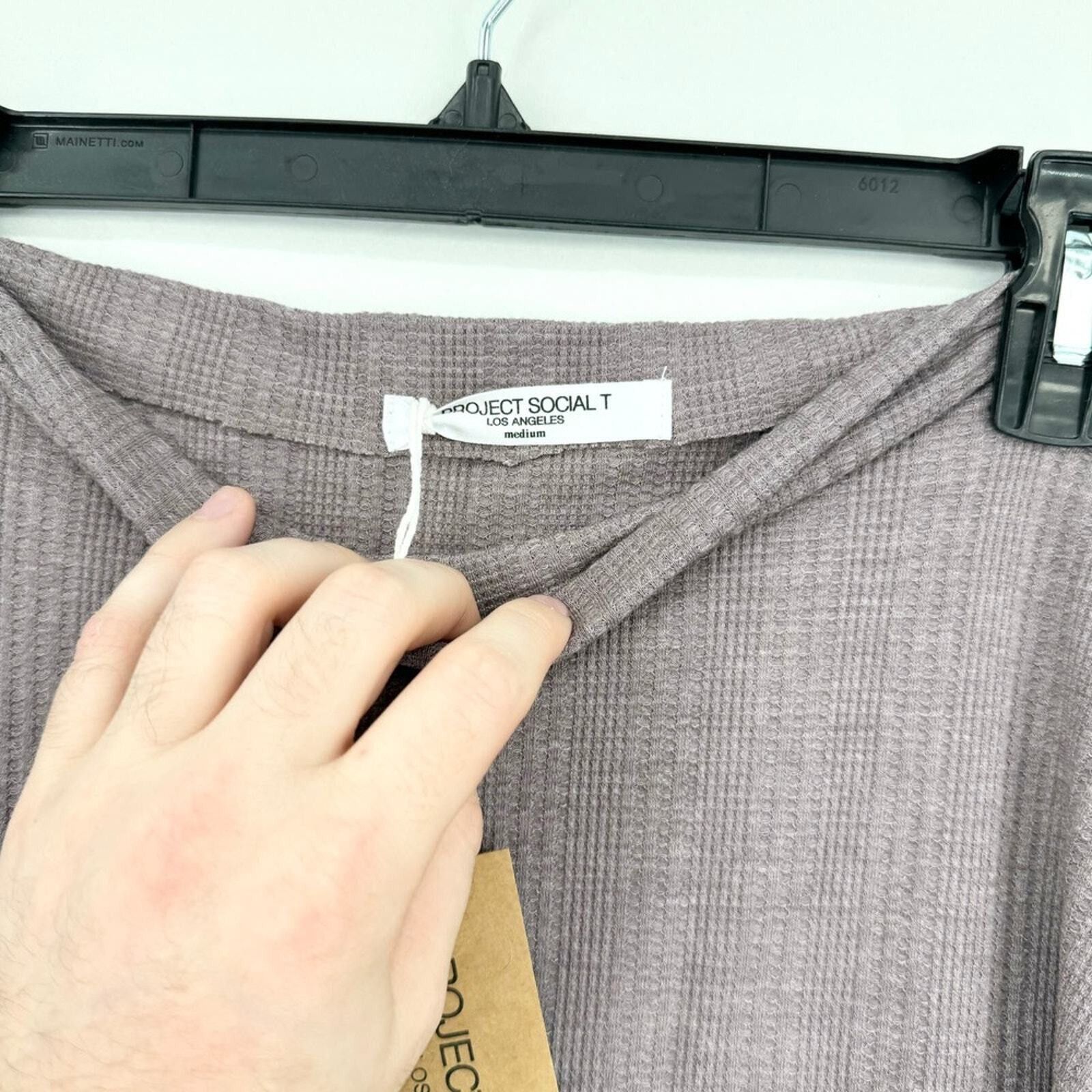 Other Project Social T Sweater Size Medium Wide Neck Waffle Knit Size M / US 6-8 / IT 42-44 - 2 Thumbnail
