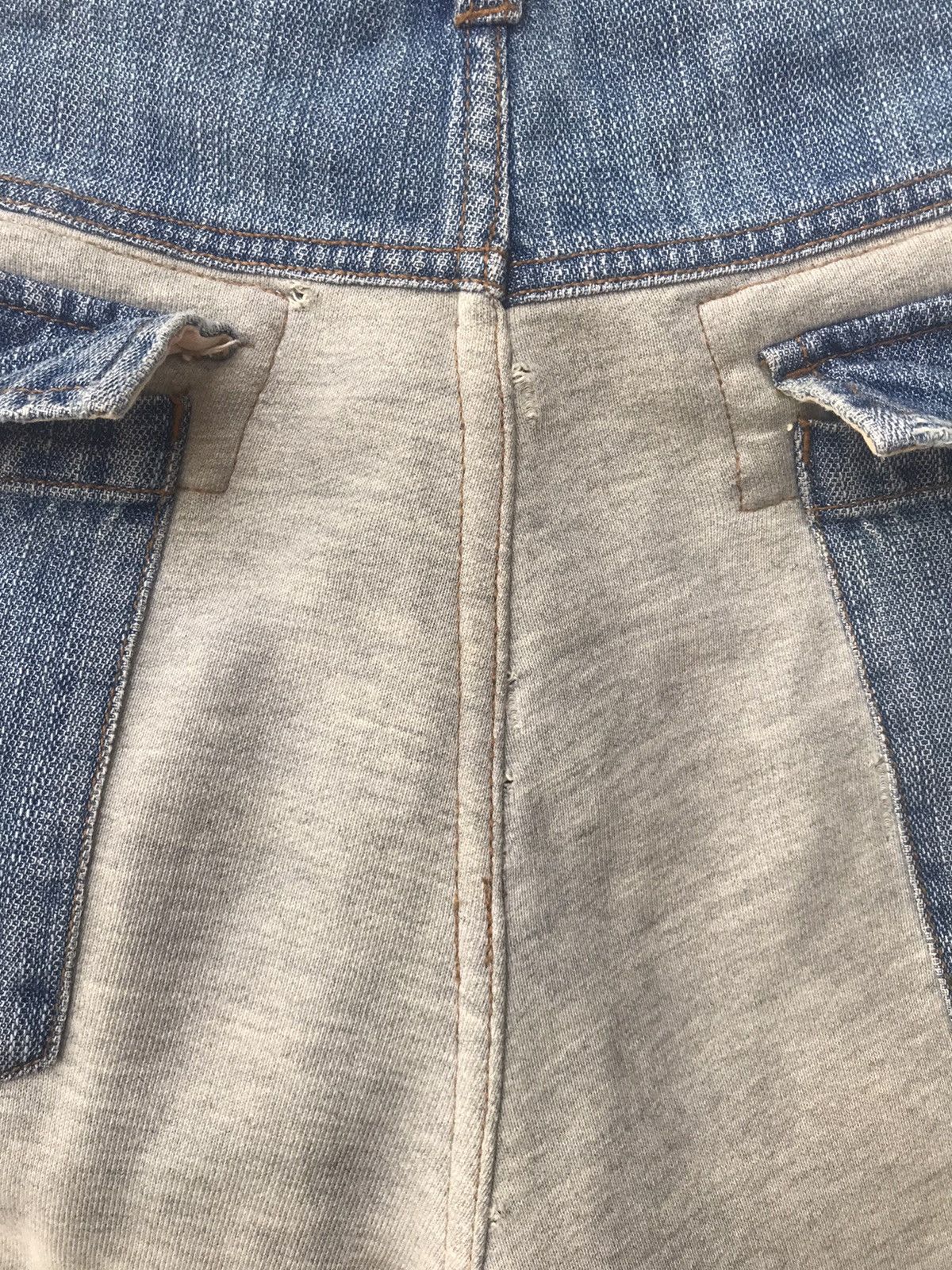 Vintage Gumu International Japan Distressed Hybrid Paint Denim Size US 34 / EU 50 - 11 Thumbnail