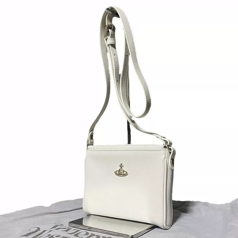 Vivienne Westwood Vivienne Westwood size os White magnetic clip crossbody bag Size ONE SIZE - 2 Thumbnail