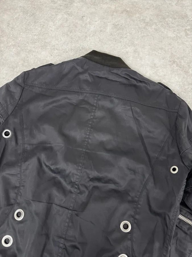 Versace 2000s Versace Black Eyled Multi Zips Jacket Size US M / EU 48-50 / 2 - 6 Thumbnail