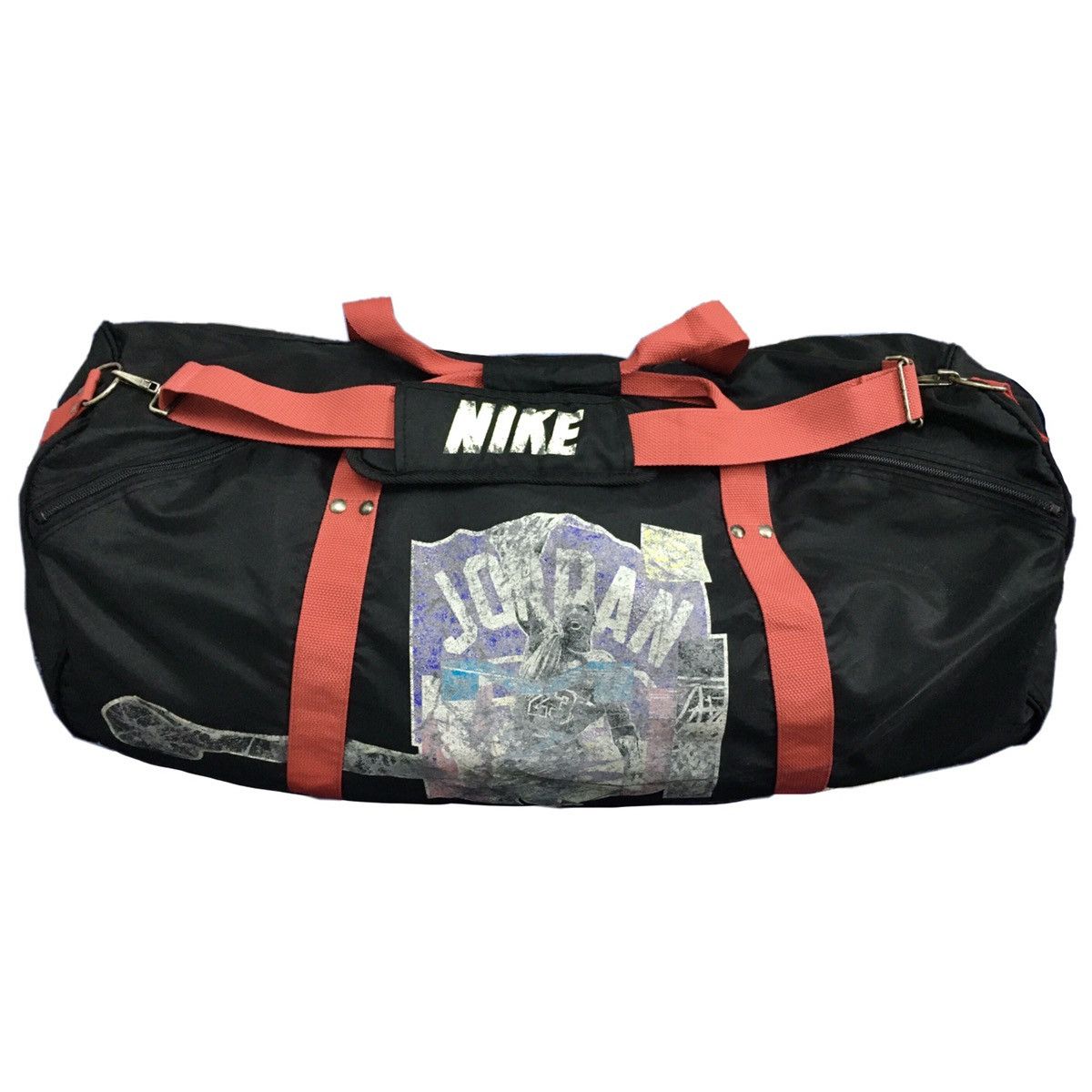 image of Nike Jordan 90's Vintage Travel Duffle Bag in Black, Men's