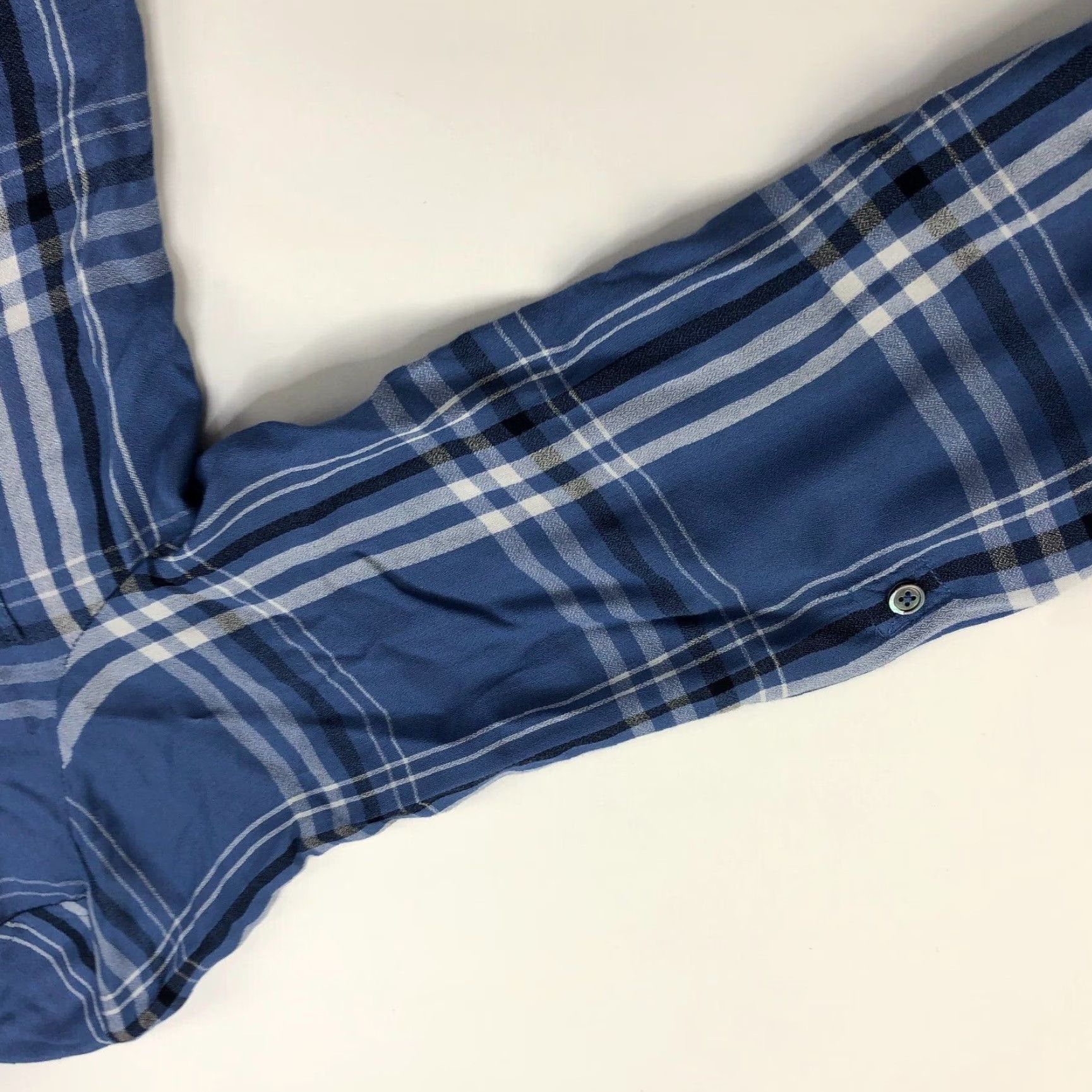 Joie JOIE Shirt XS Multicolor Plaid 100% Rayon Lightweight Button-Up Long Sleeve Women Size XS / US 0-2 / IT 36-38 - 3 Thumbnail