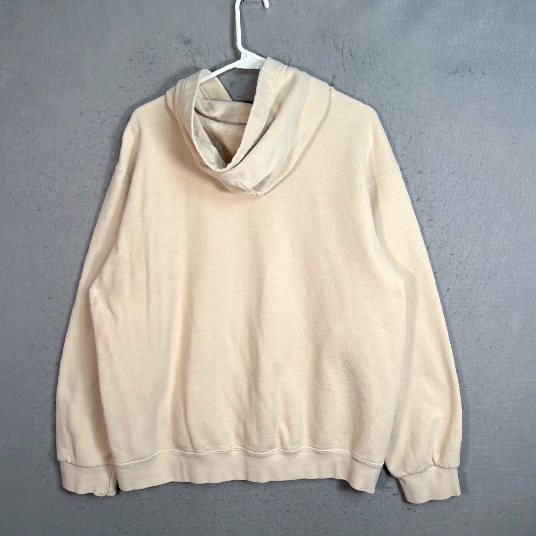 Nike Nike Hoodie Mens Large Pullover Ivory White Tonal Center Swoosh Sweatshirt Sportswear Fleece Crew Neck Hooded Size US L / EU 52-54 / 3 - 2 Thumbnail