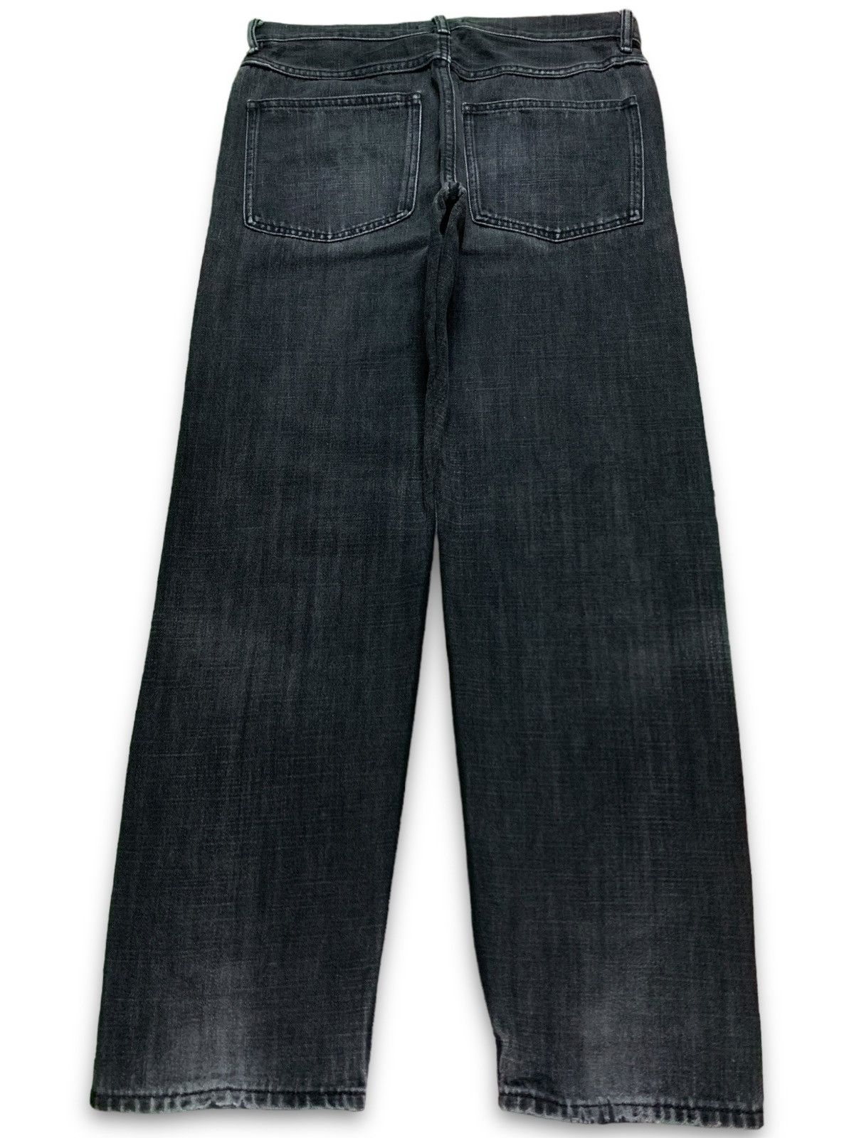 Lemaire × Uniqlo Vintage Uniqlo U Lemaire Black Faded Distressed Jeans 31x29 Size US 31 - 2 Thumbnail