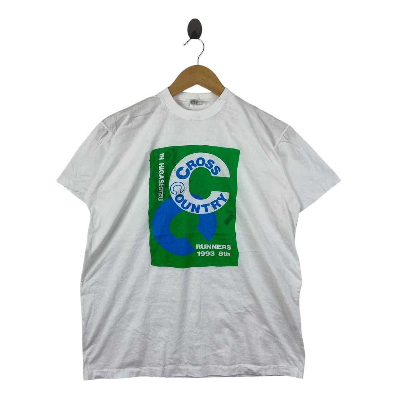 Vintage Vintage 1993 CROSS COUNTRY HIGASHIZU Runners Tee Shirt Top Size M / US 6-8 / IT 42-44 - 1 Thumbnail