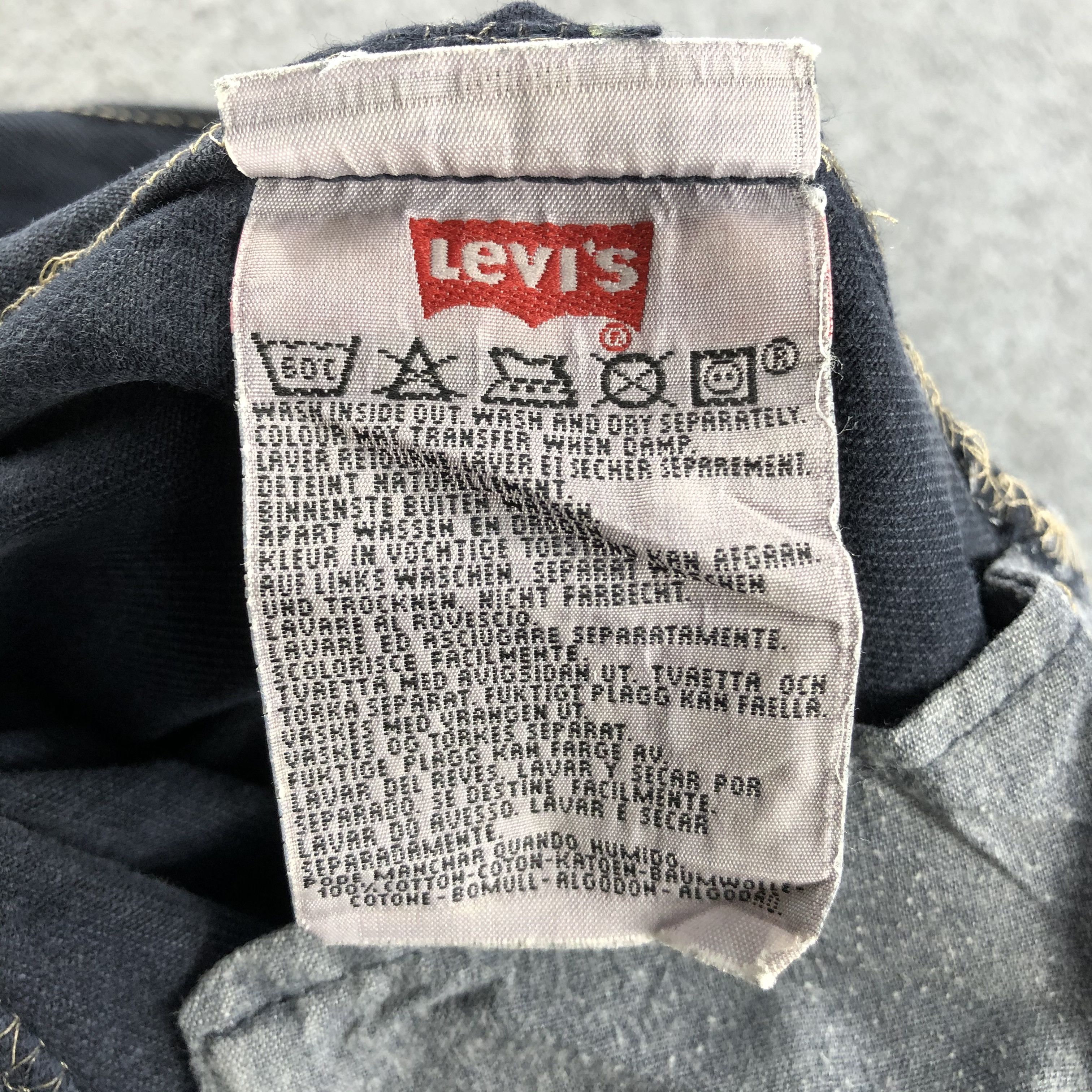 Levi's Vintage 90s Ripped Levis 501 Earth Tone Jeans-J1414 Size US 34 / EU 50 - 12 Thumbnail