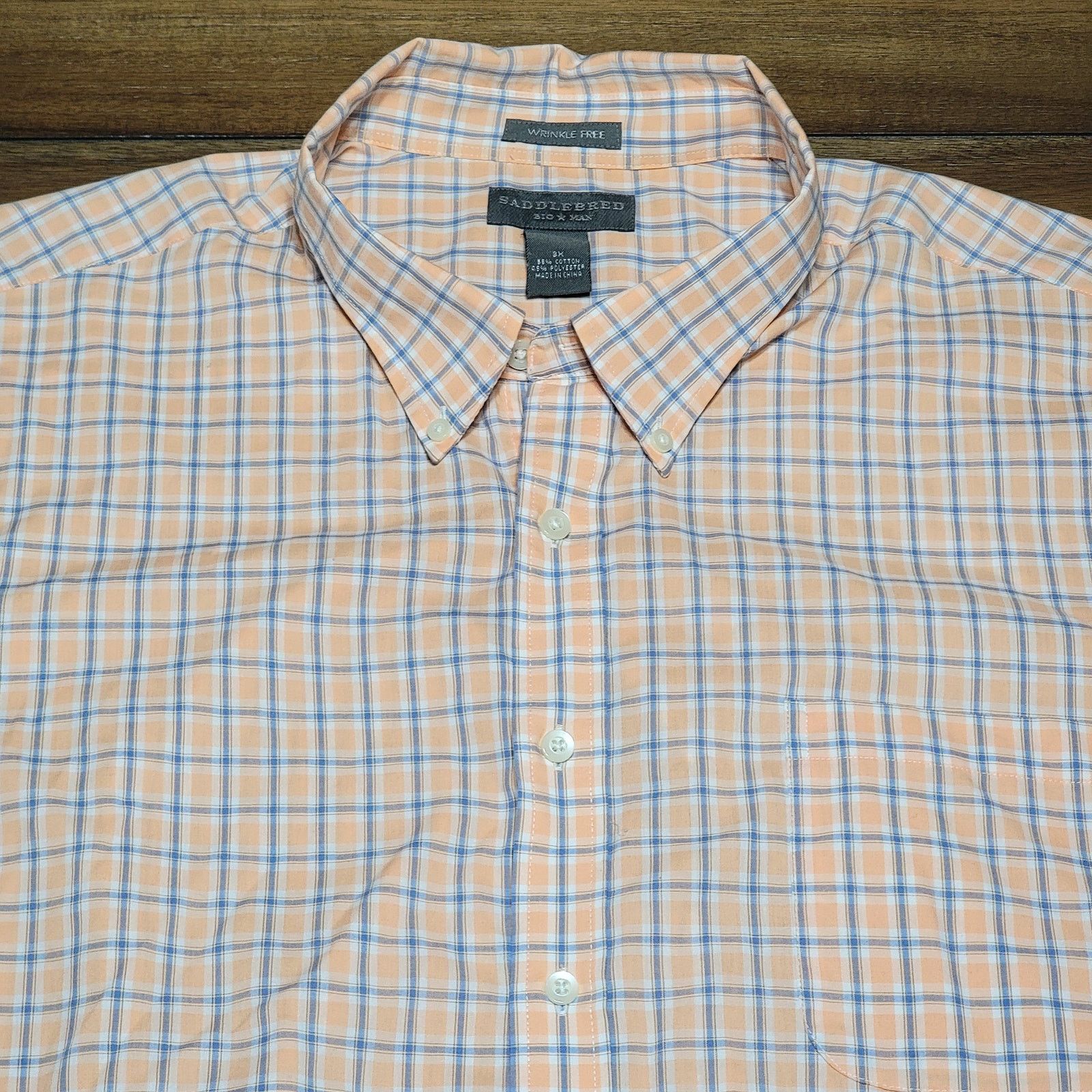 Saddlebred Saddlebred Big Man Wrinkle Free Shirt w/ Front Pocket - 3X Size US XXL / EU 58 / 5 - 2 Thumbnail