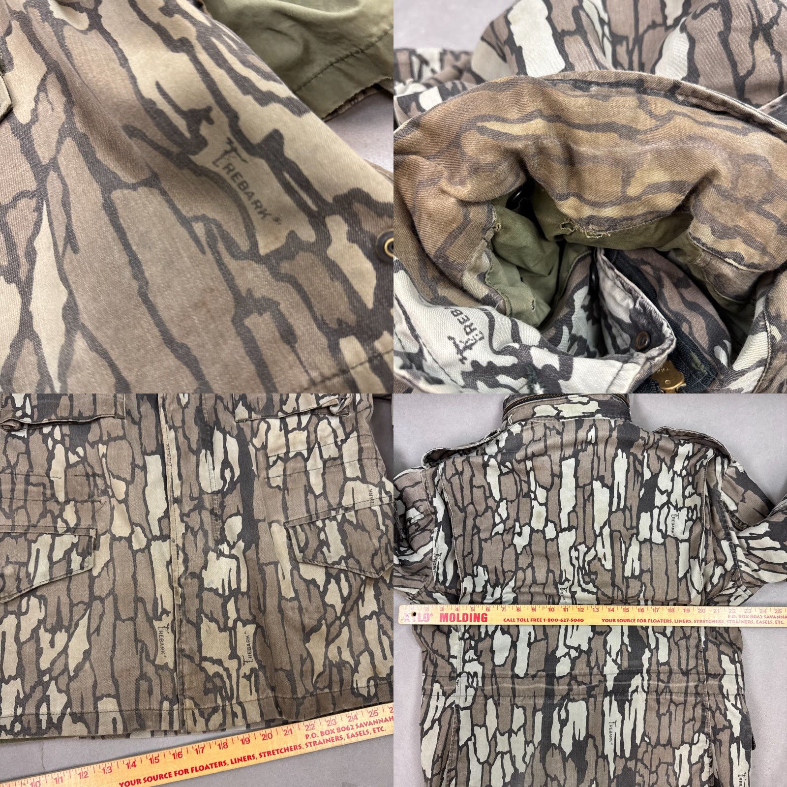 Vintage VINTAGE John Ownbey Jacket Mens M Brown Trebark Camo M65 Military Hunt Field Coat Jacket Size US M / EU 48-50 / 2 - 8 Thumbnail