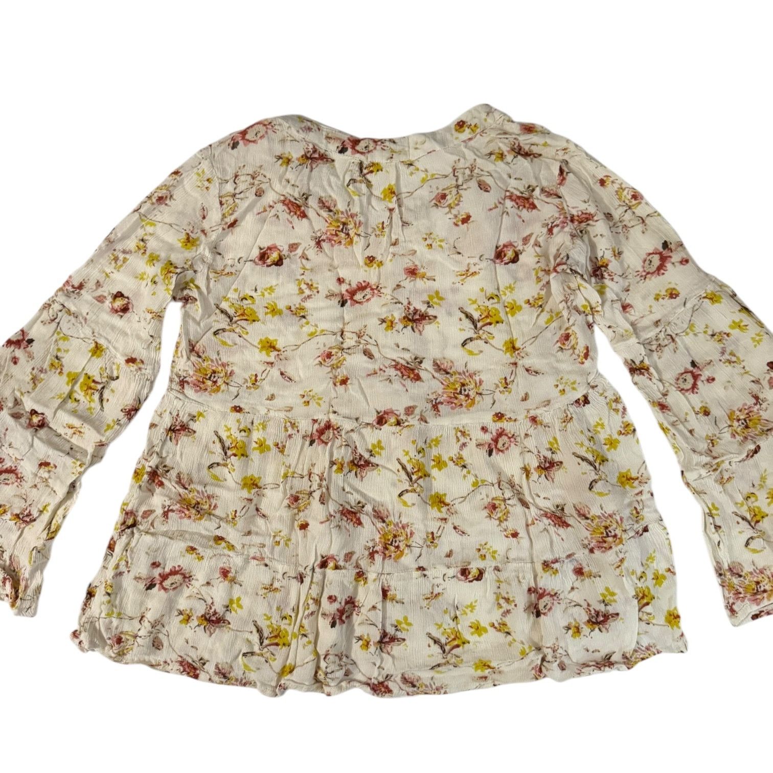 Other Bailey & Chloe Cream Colored Floral Top w/Flared Arms – M Size M / US 6-8 / IT 42-44 - 5 Thumbnail