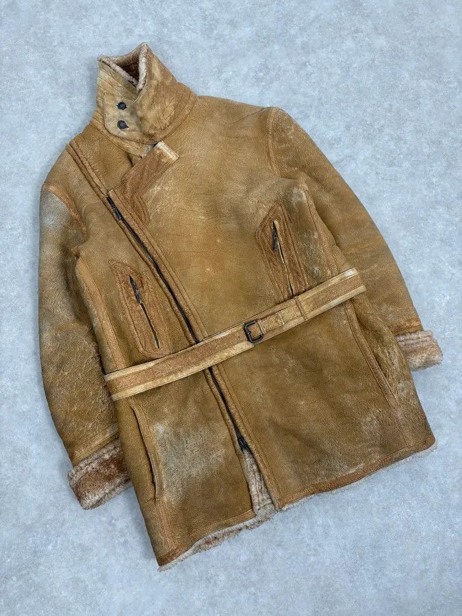 Roberto Cavalli 2000s Roberto Cavalli Camel Premium Shearling Jacket Size US L / EU 52-54 / 3 - 4 Thumbnail