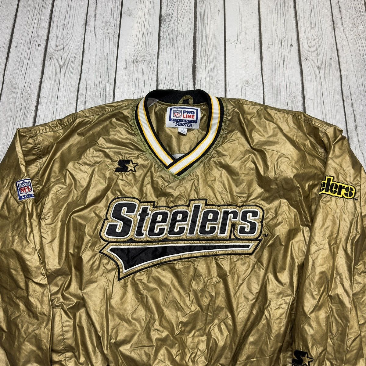 NFL × Starter × Vintage Vintage Pittsburgh Steelers windbreaker Size US XL / EU 56 / 4 - 3 Thumbnail