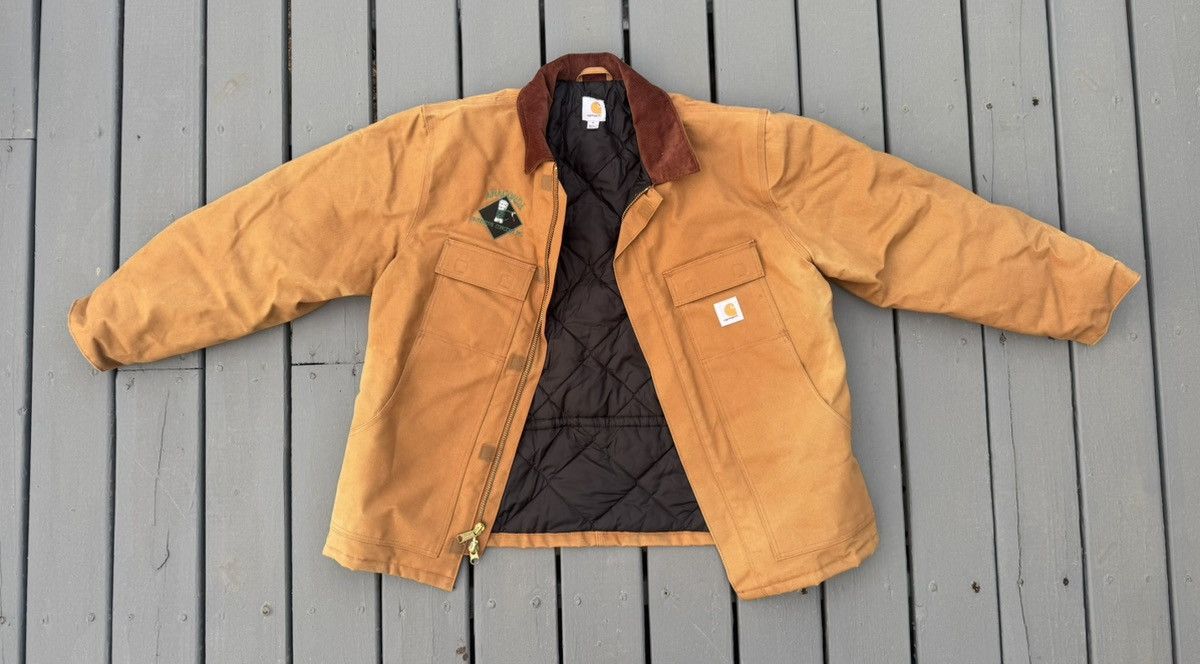 Men’s XL Carhartt Firm Duck Coat with Embroidered Snake Logo