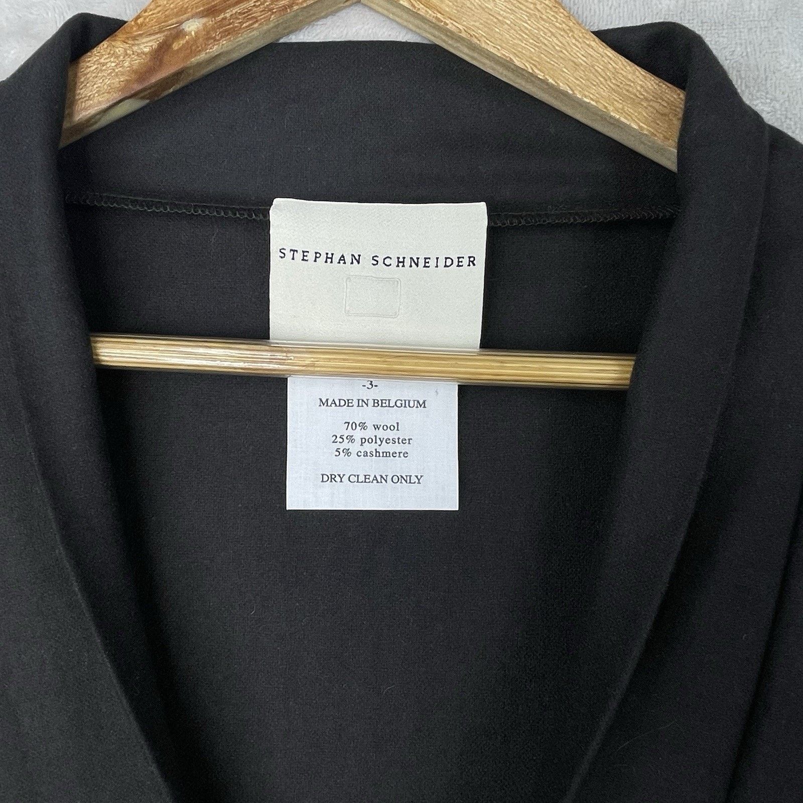 Stephan Schneider Stephan Schneider Clockwork Black Wool Cashmere Tunic Dress Size M / US 6-8 / IT 42-44 - 5 Thumbnail
