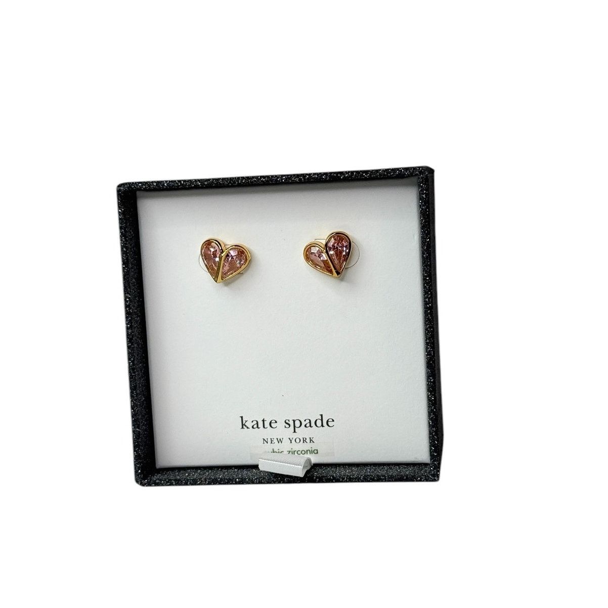 Kate Spade Kate Spade Cubic Zirconia Heart Earrings Size ONE SIZE - 1 Thumbnail