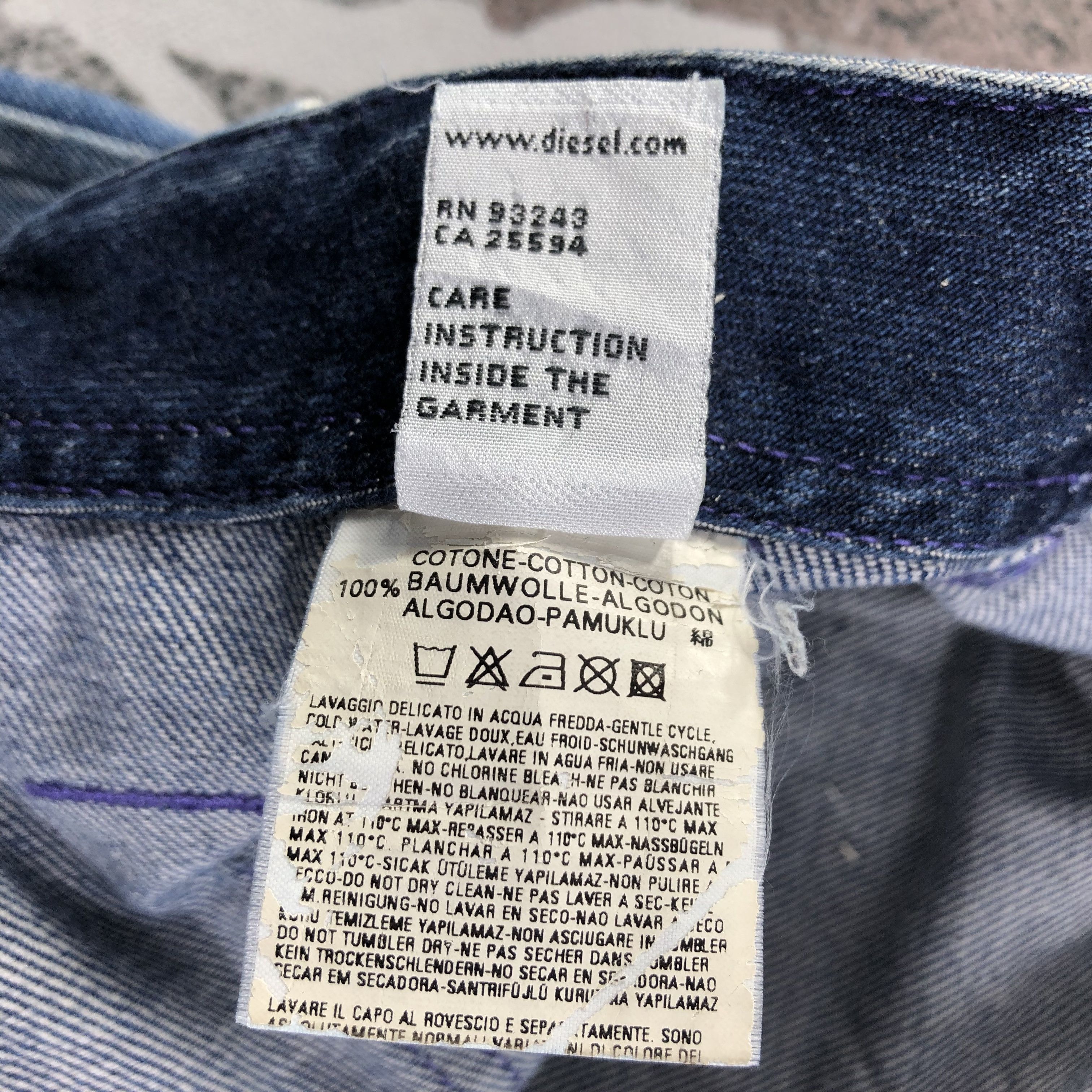 Diesel Diesel Bush Pants Jeans Faded Blue Denim KJ1620 Size US 32 / EU 48 - 11 Thumbnail