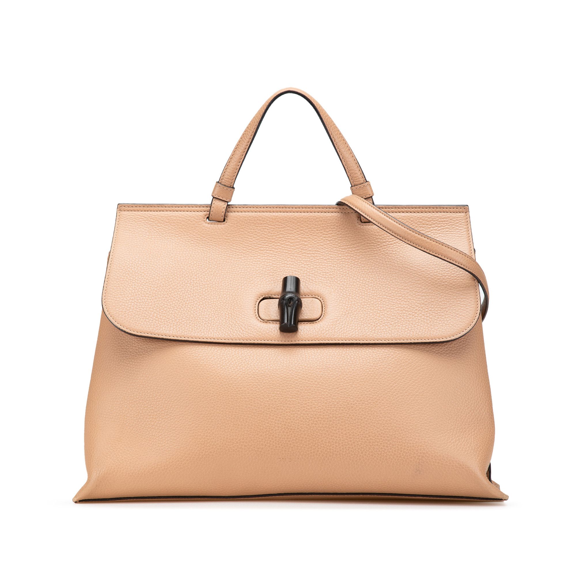 Gucci Gucci Large Leather Bamboo Daily Satchel Size ONE SIZE - 1 Thumbnail