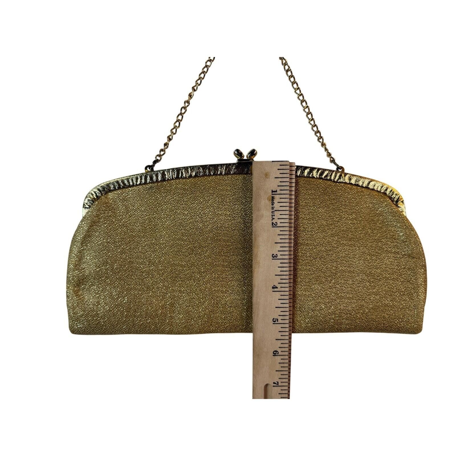 Other Vintage 1960s Gold Beaded Clutch Cadoro Evening Bag Retro Size ONE SIZE - 6 Thumbnail