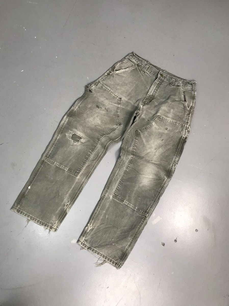 Carhartt × Vintage Vintage Carhartt B136 MOS double knee carpenter denim Size US 32 / EU 48 - 2 Thumbnail