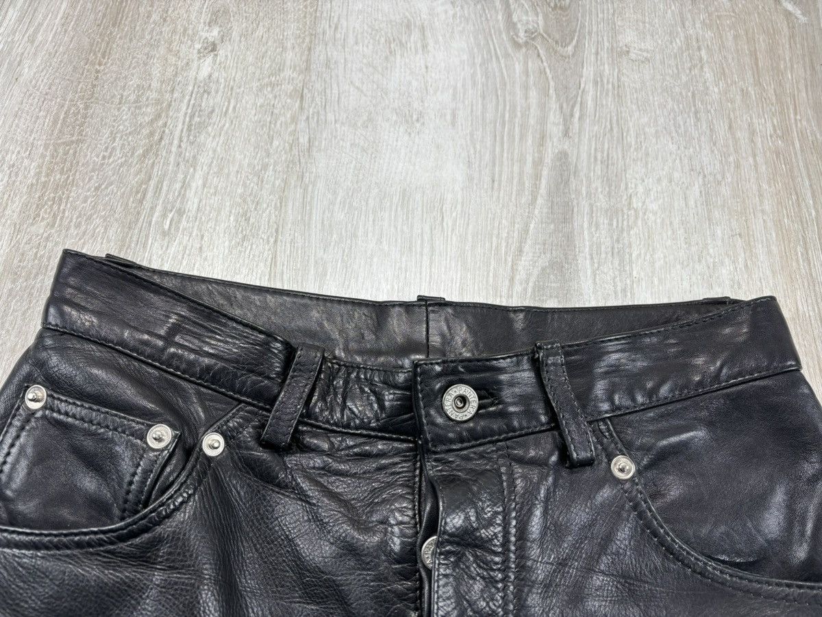 Genuine Leather × Leather × Vintage Womens biker motorcycle leather pants Pantera Size 29 Size 24" / US 00 / IT 34 - 5 Thumbnail