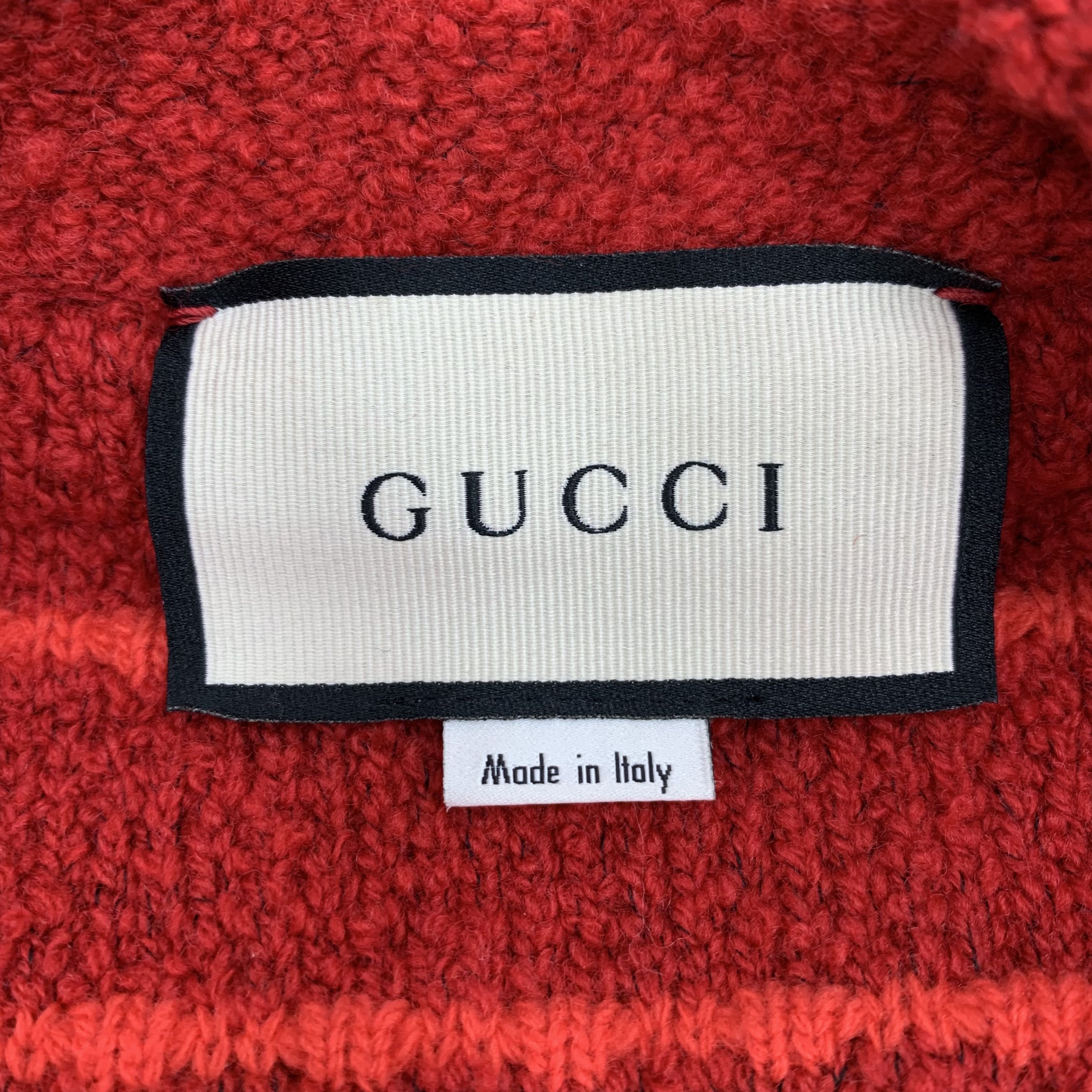 Gucci Gucci Red Bow Wool Knit Cardigan with Belt (XS) Size XS / US 0-2 / IT 36-38 - 2 Thumbnail