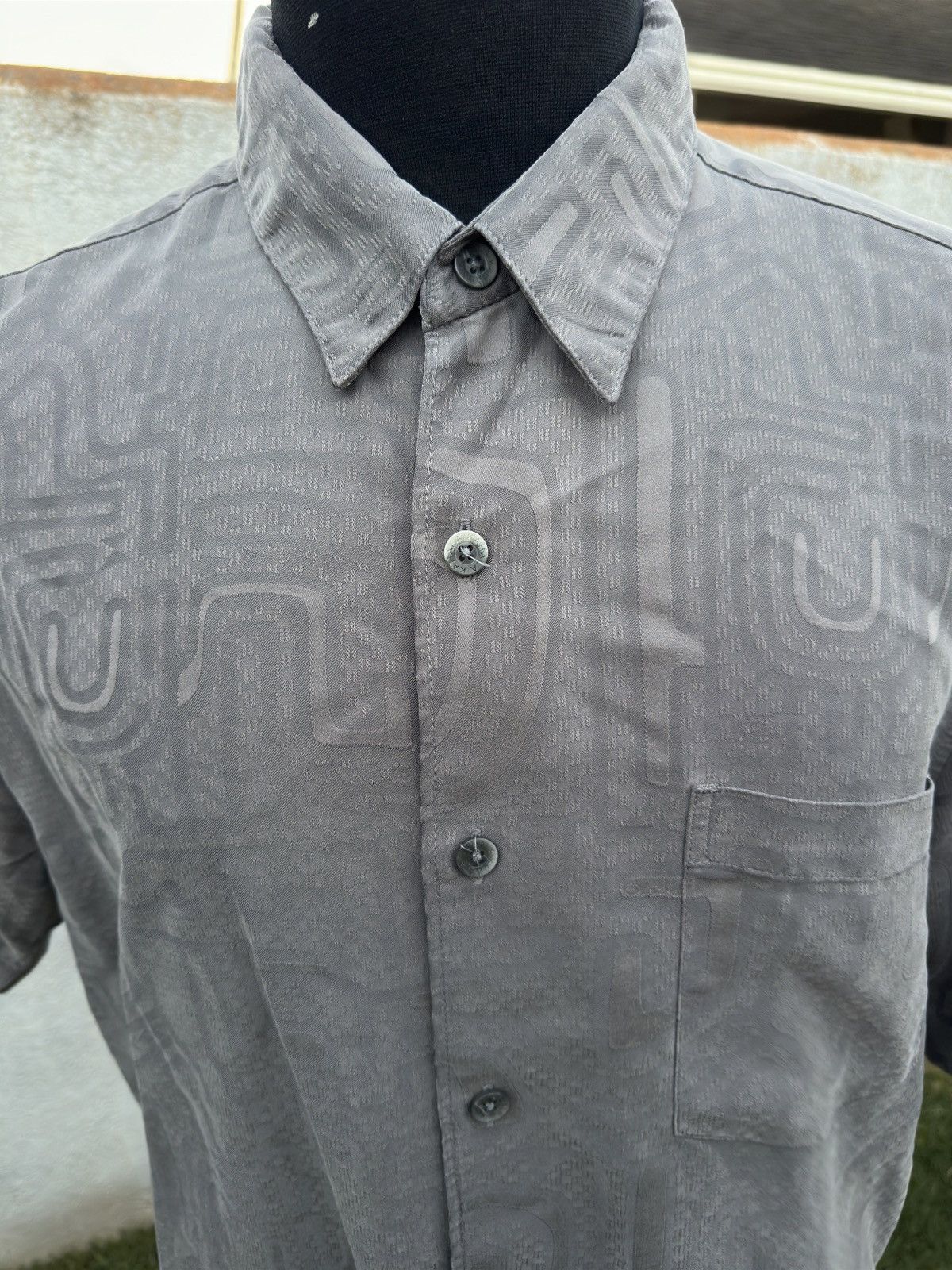 Other PreOwned Kahala Hawaiian Print Gray Men's Large Full Button Size US L / EU 52-54 / 3 - 3 Thumbnail