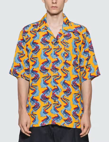 Marni Marni acid cars print viscose wrinkled shirt Size US M / EU 48-50 / 2 - 1 Thumbnail