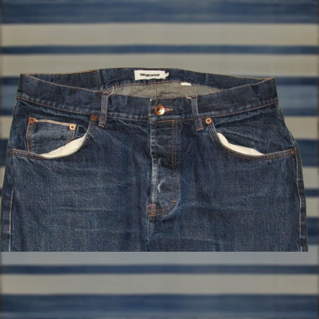 Taylor Stitch Taylor Stitch Denim Jeans Slim Fit 33 x 30 Button Fly Men Blue Denim Jeans Slim Fit 33 x 30 Mens Size US 33 - 1 Thumbnail