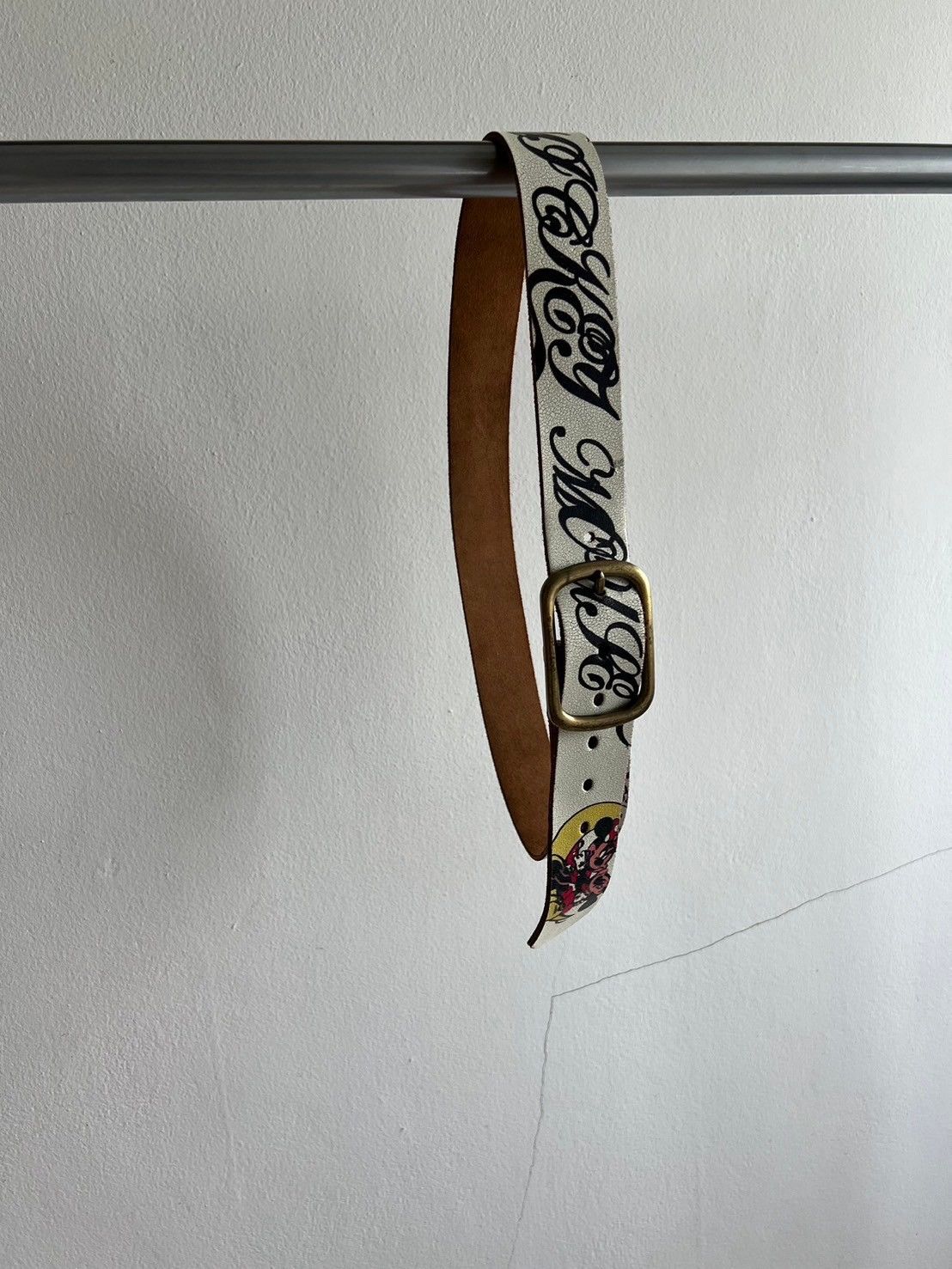 SOLD* 90s Micky Mouse Leather Belt