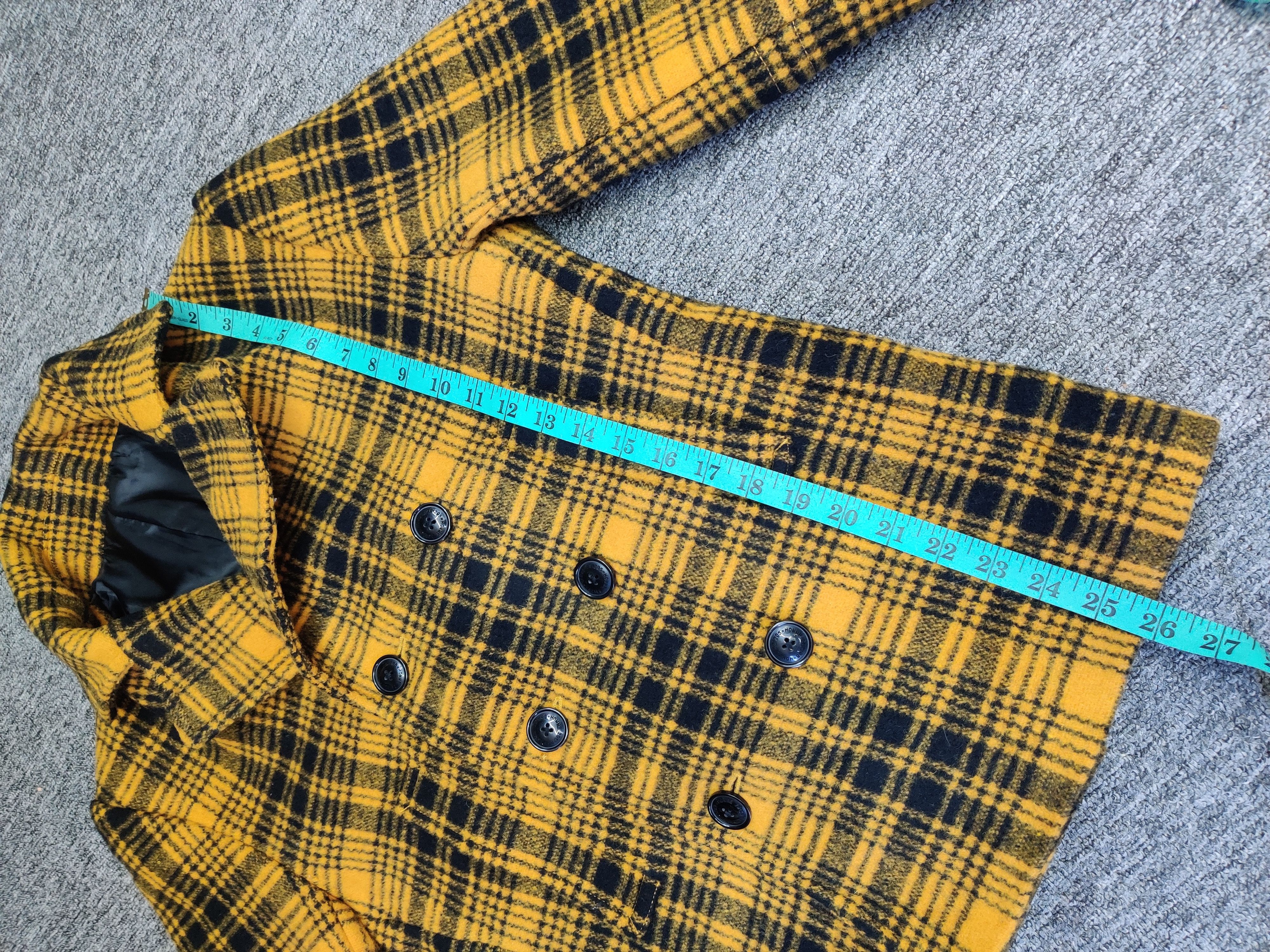 291295=Homme 291295 = Homme Double Breasted Wool Checkered Coat Size US M / EU 48-50 / 2 - 19 Thumbnail