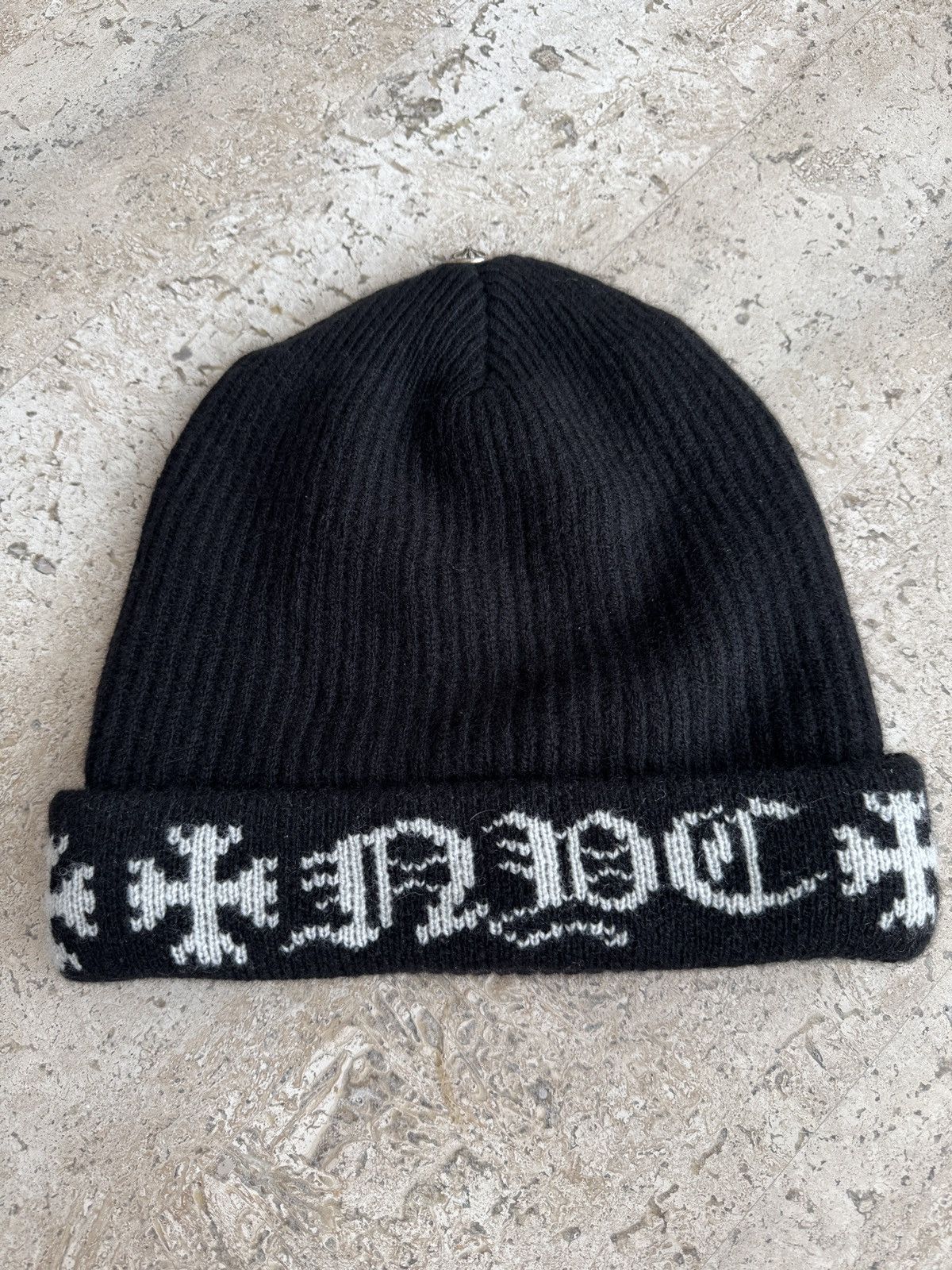 Chrome Hearts Chrome Hearts NYC Big Daddy Cashmere Beanie Size ONE SIZE - 12 Thumbnail