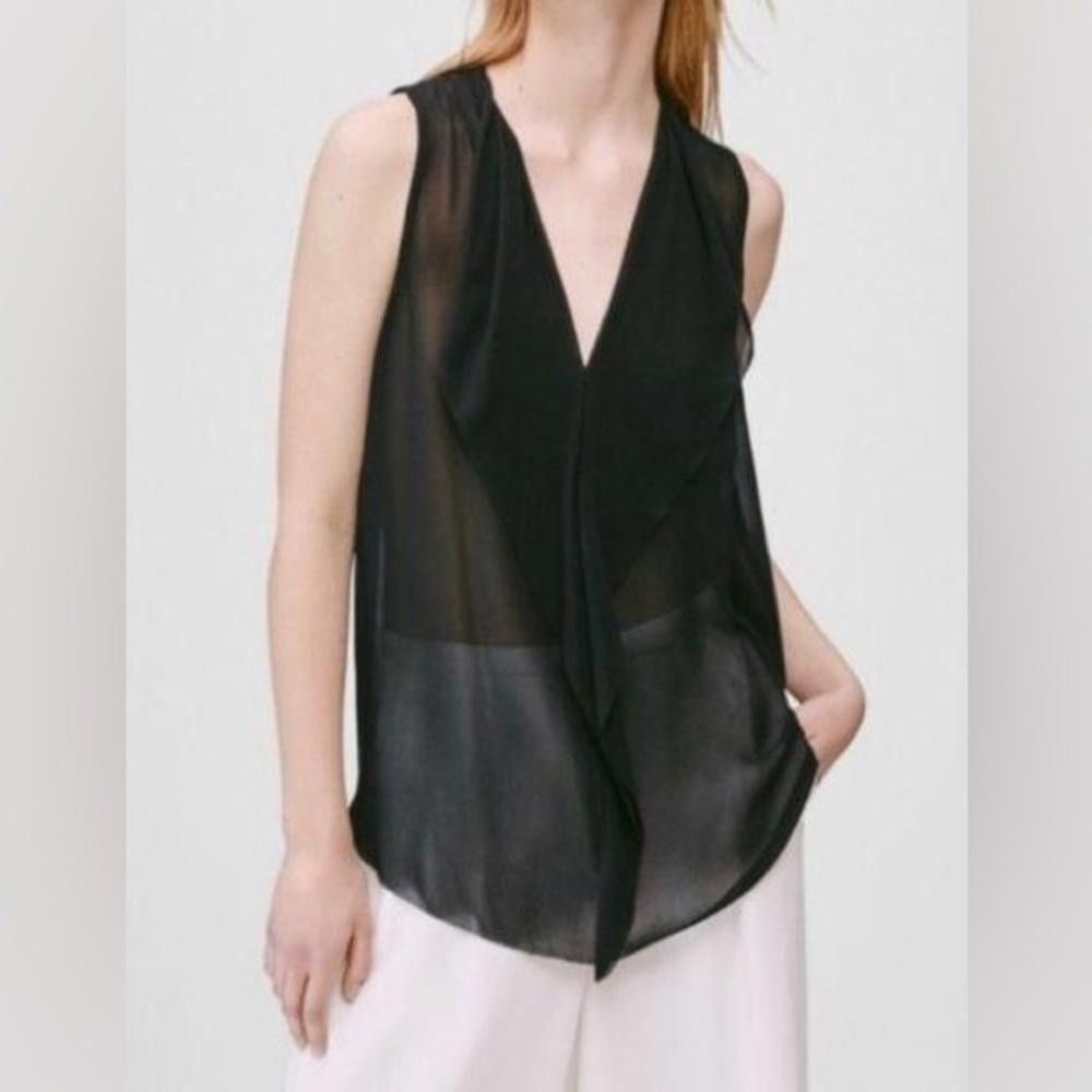 Michael Kors Michael Kors l Sheer Front Drape Blouse XS Size XS / US 0-2 / IT 36-38 - 1 Thumbnail