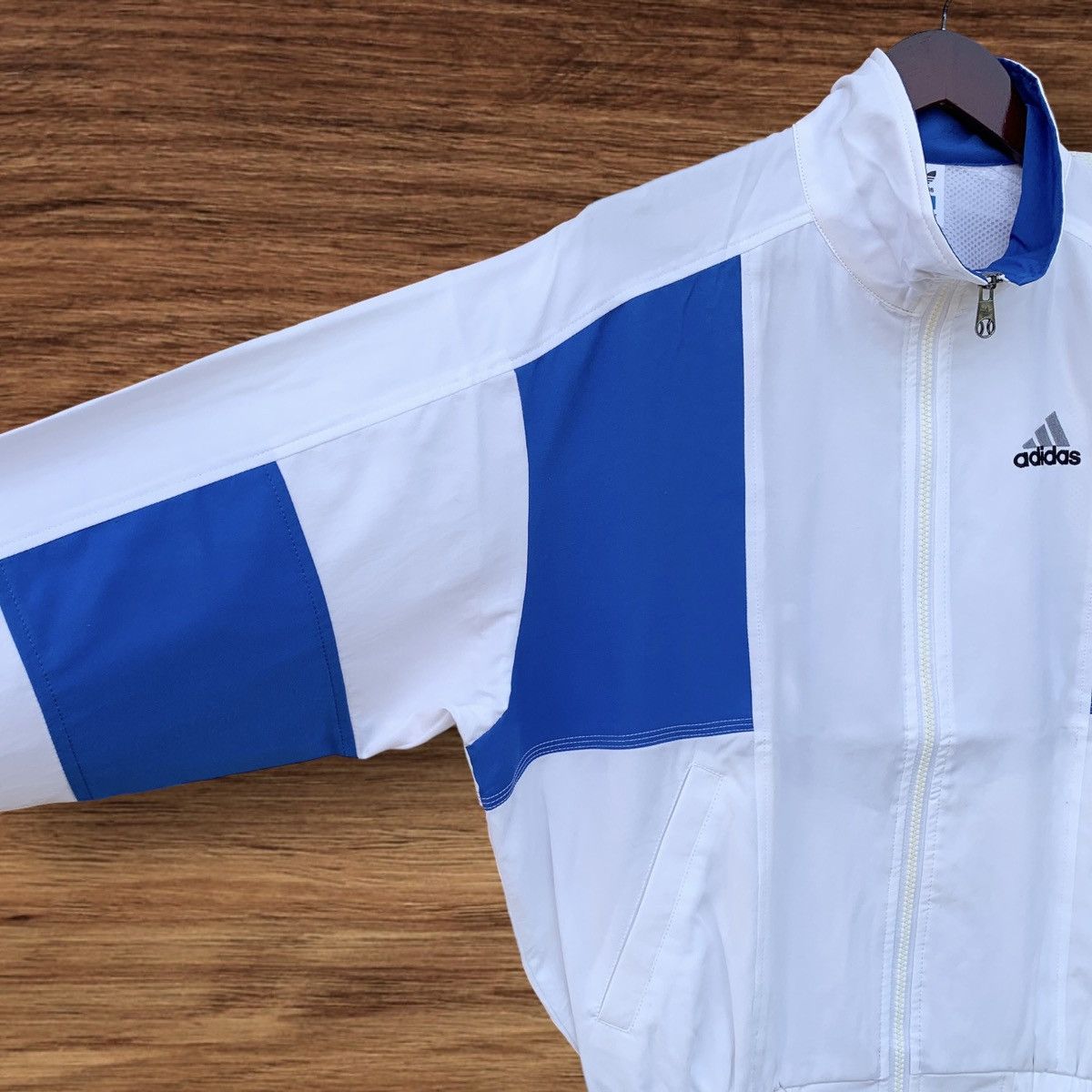Vintage Vintage 90s Adidas zipper Windbreaker Jacket Size US S / EU 44-46 / 1 - 6 Thumbnail