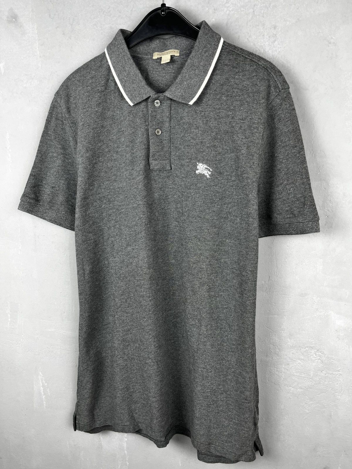 Burberry Vintage BURBERRY Polo Shirt Tee Y2K Rare Hype White Size US L / EU 52-54 / 3 - 4 Thumbnail