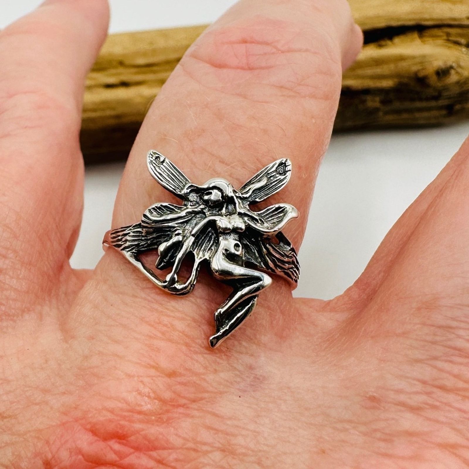 The Unbranded Brand Fairy Sterling Silver Ring Size ONE SIZE - 5 Thumbnail