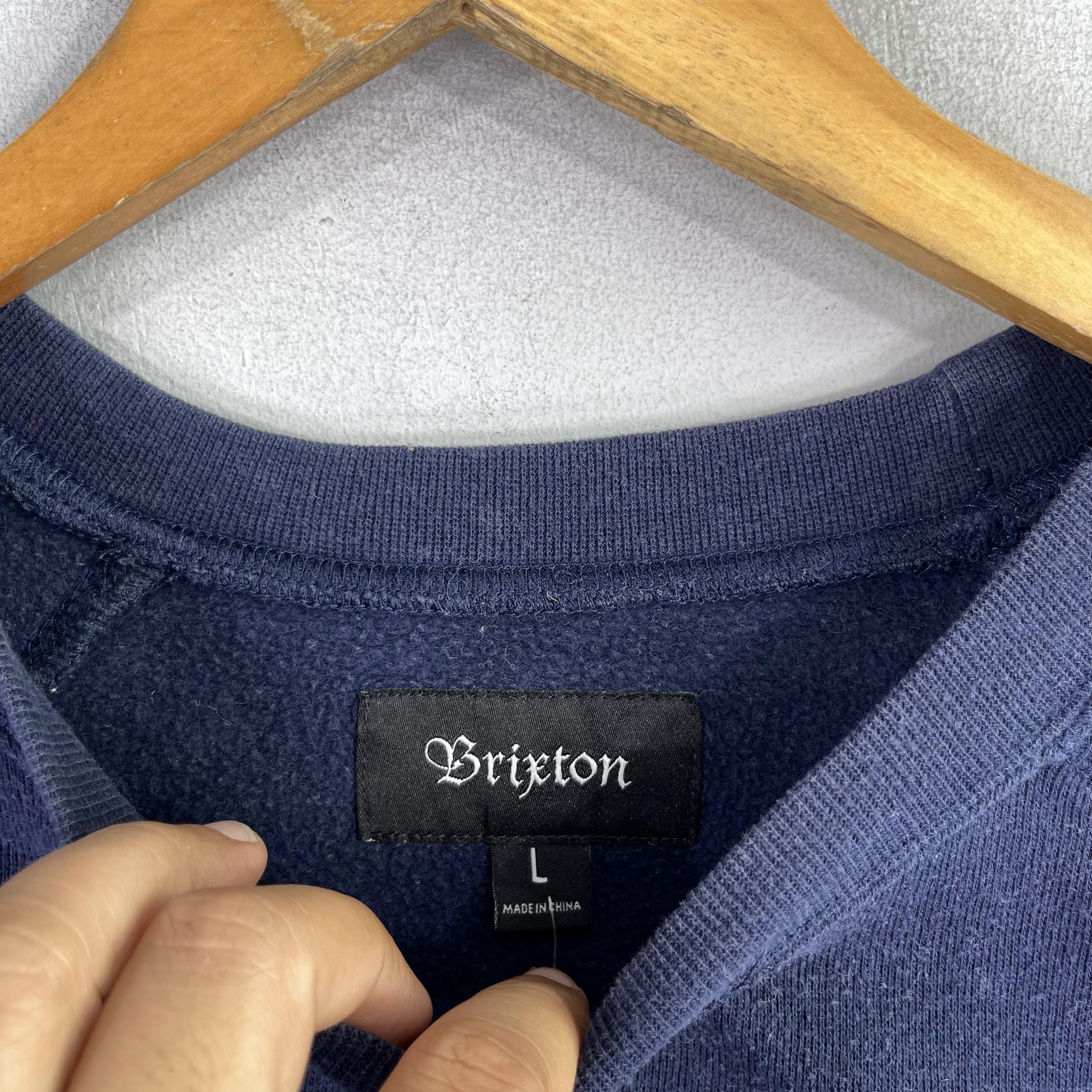 Brixton Vintage 90s BRIXTON Spellout Sun Faded Crewneck Sweatshirt Size US L / EU 52-54 / 3 - 6 Thumbnail